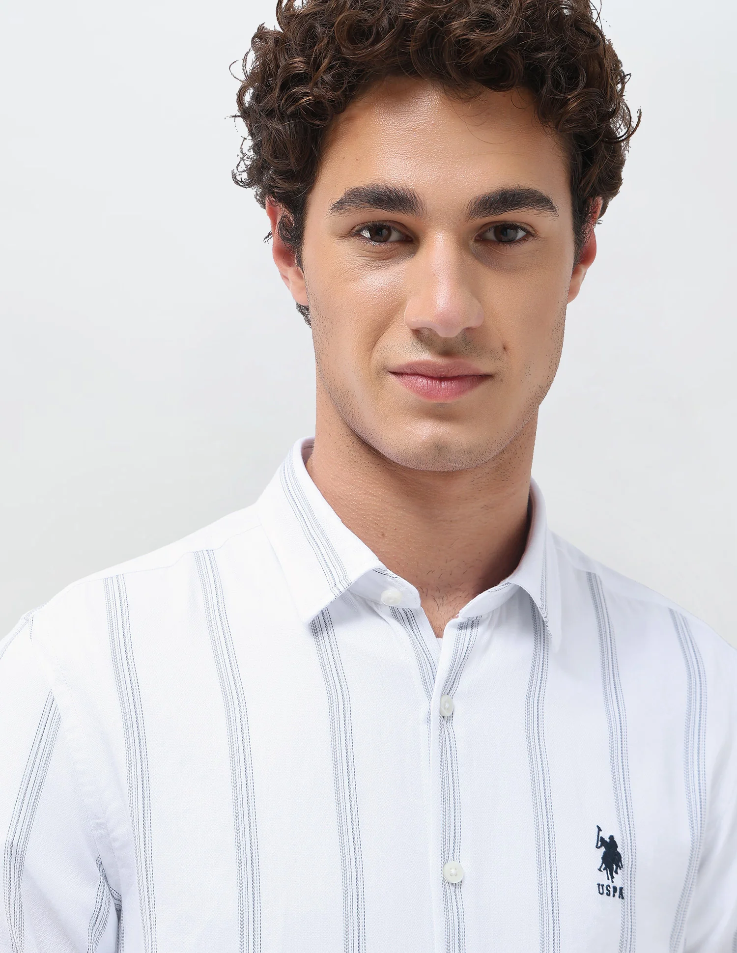 Vertical Striped Regular Fit Shirt - Image 7
