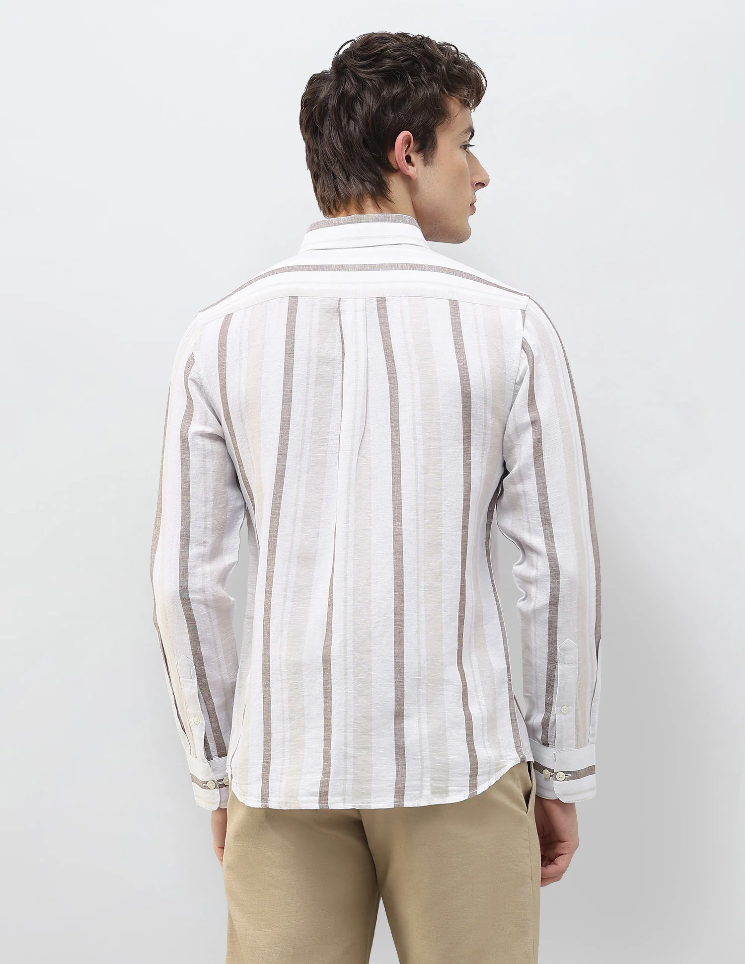 Vertical Striped Regular Fit Shirt - Image 5