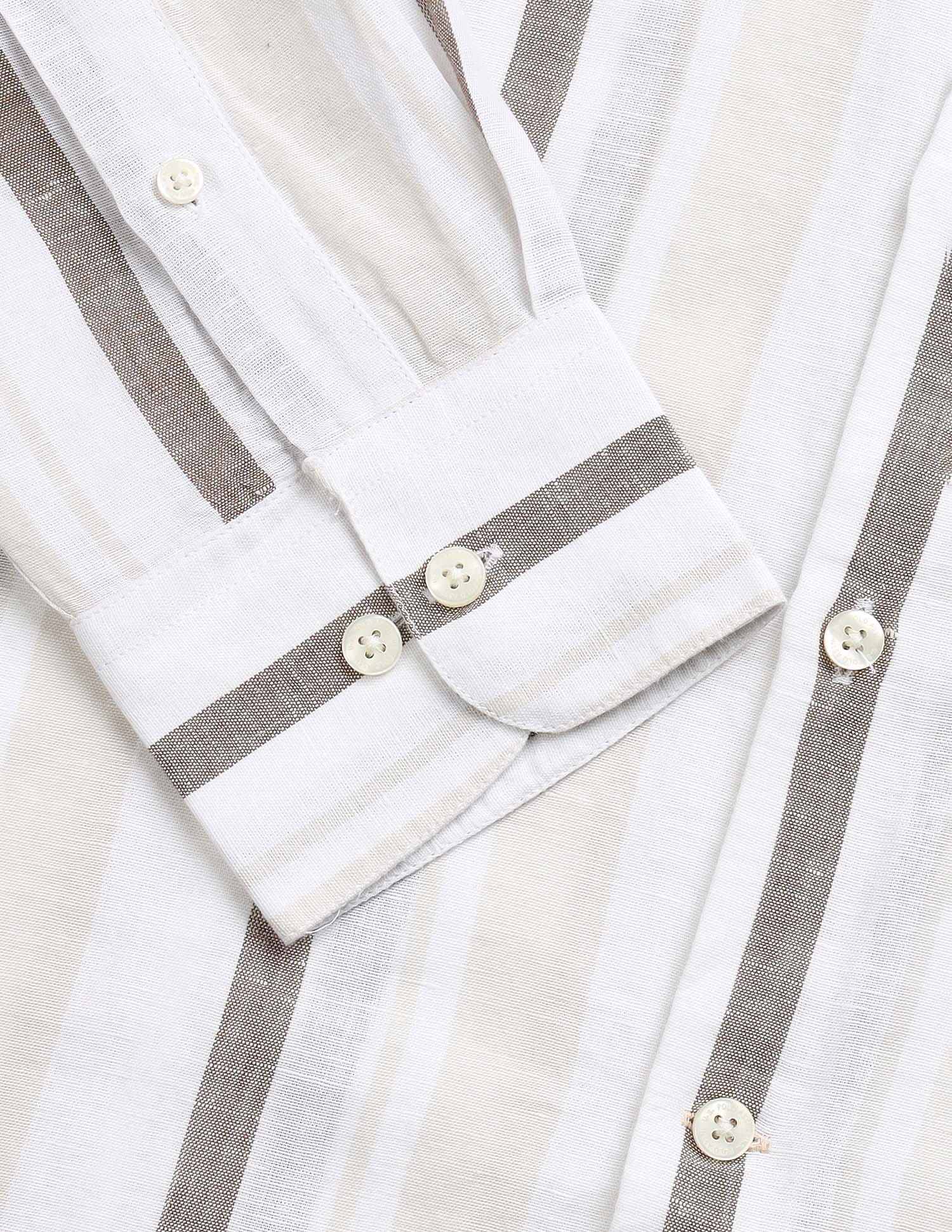 Vertical Striped Regular Fit Shirt - Image 8