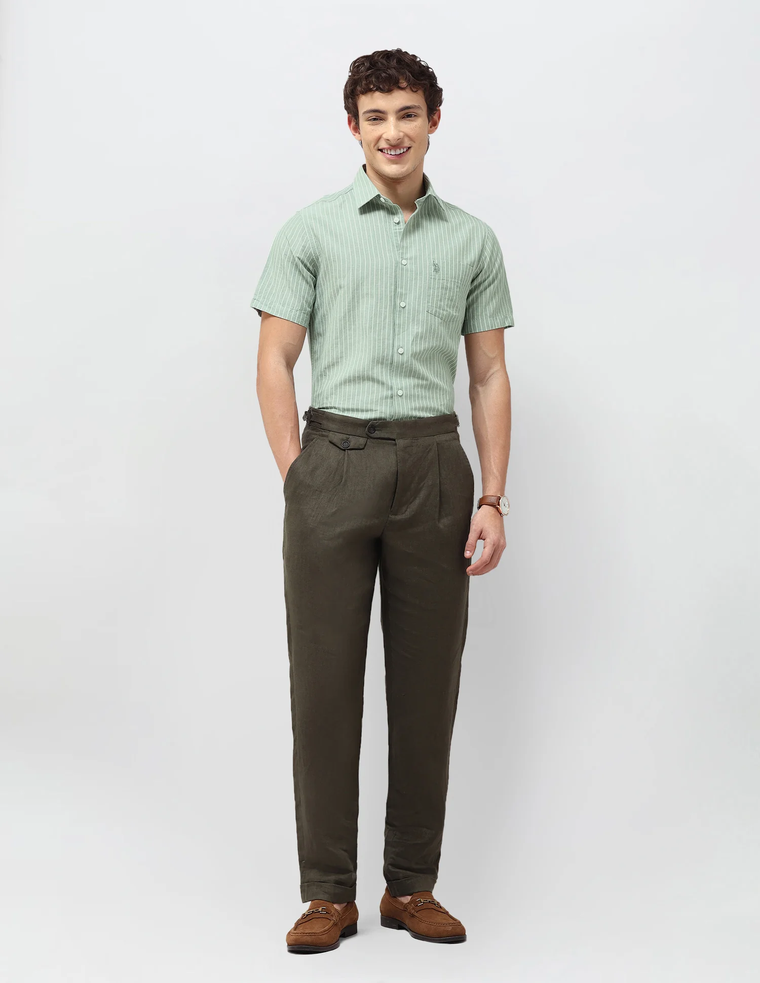 Vertical Striped Regular Fit Shirt - Image 3