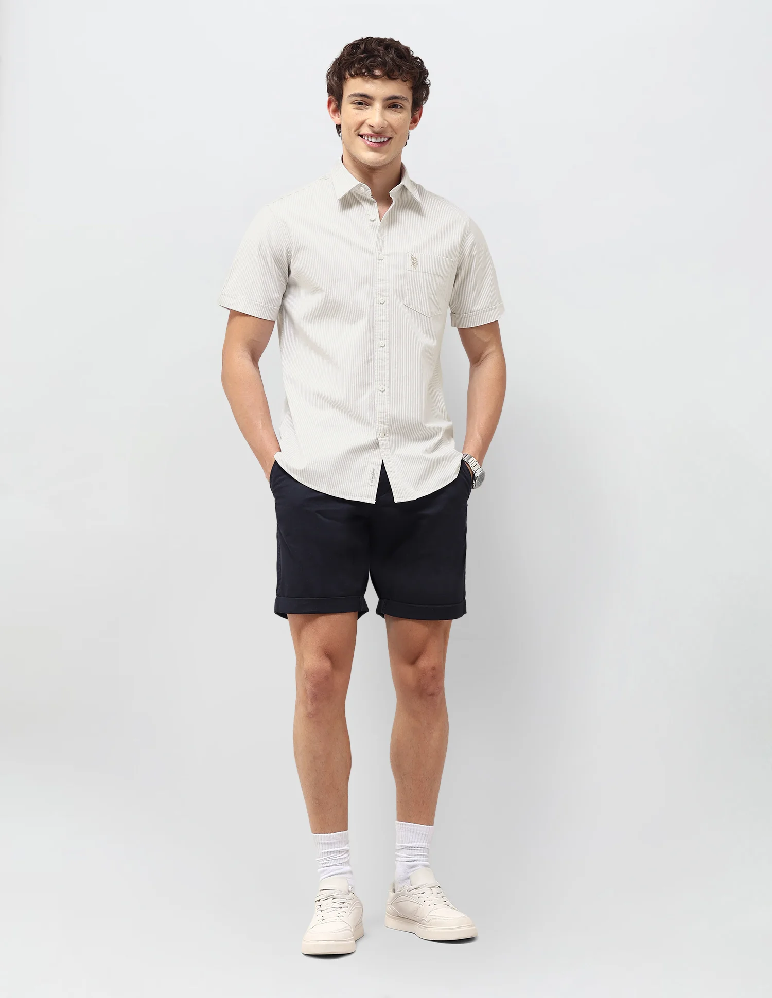 Vertical Striped Regular Fit Shirt - Image 3