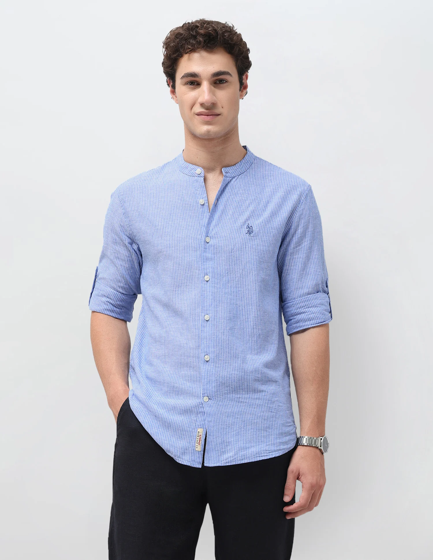 Vertical Striped Regular Fit Shirt