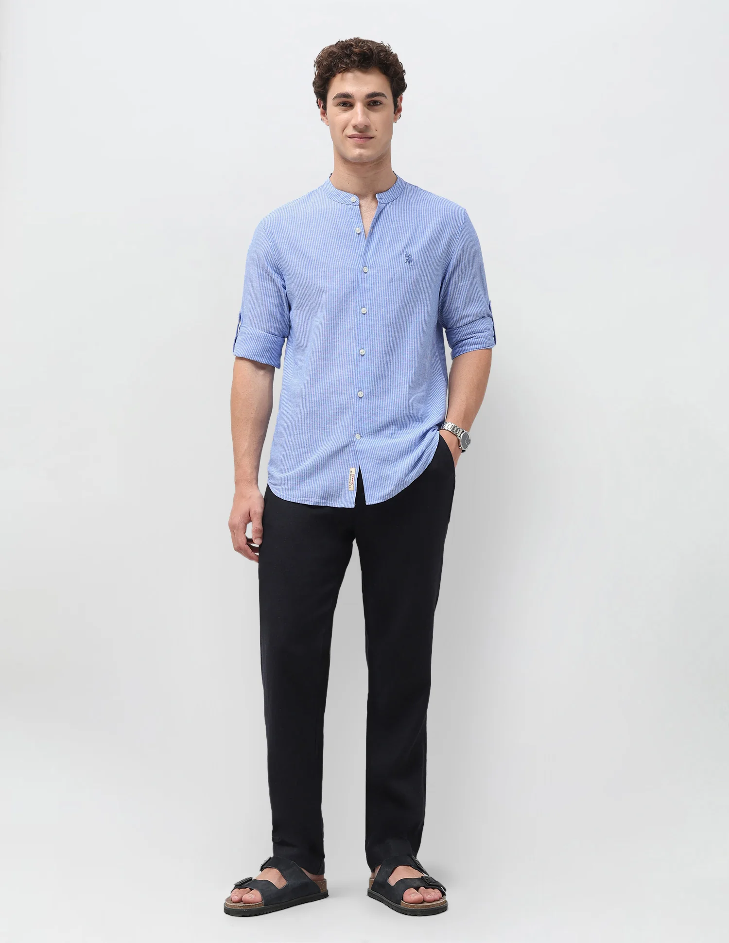 Vertical Striped Regular Fit Shirt - Image 3