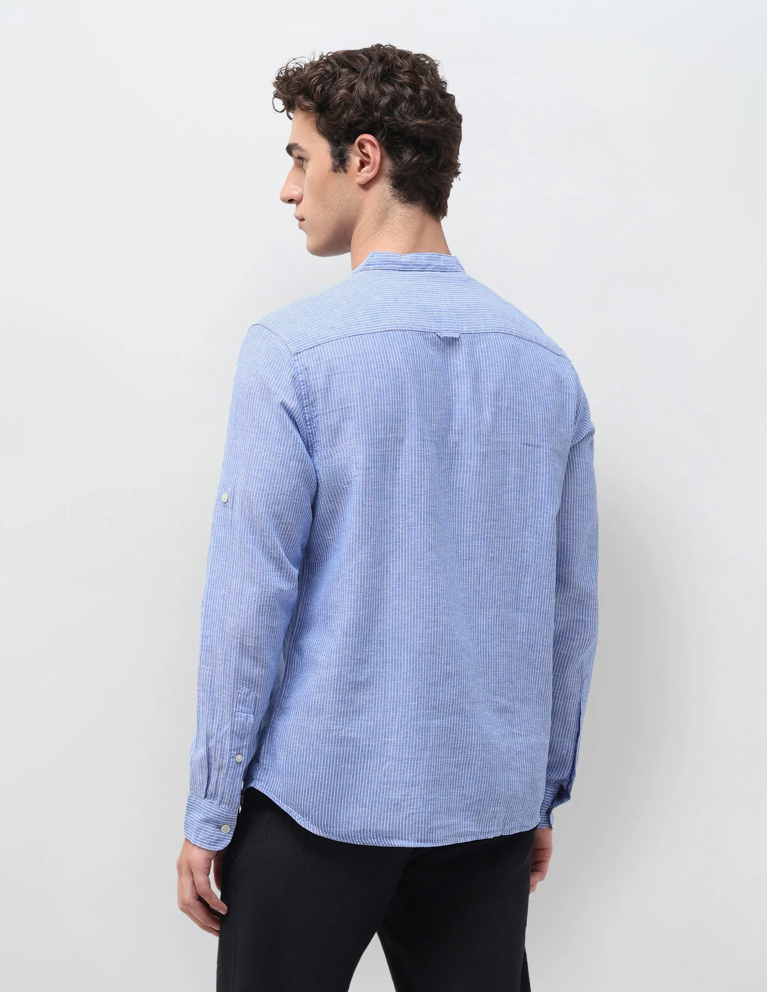 Vertical Striped Regular Fit Shirt - Image 5