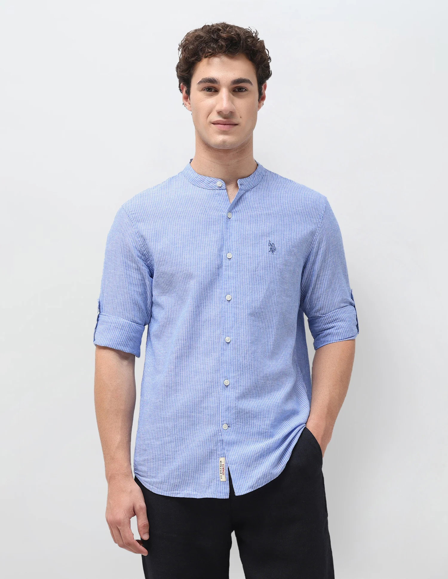 Vertical Striped Regular Fit Shirt - Image 6