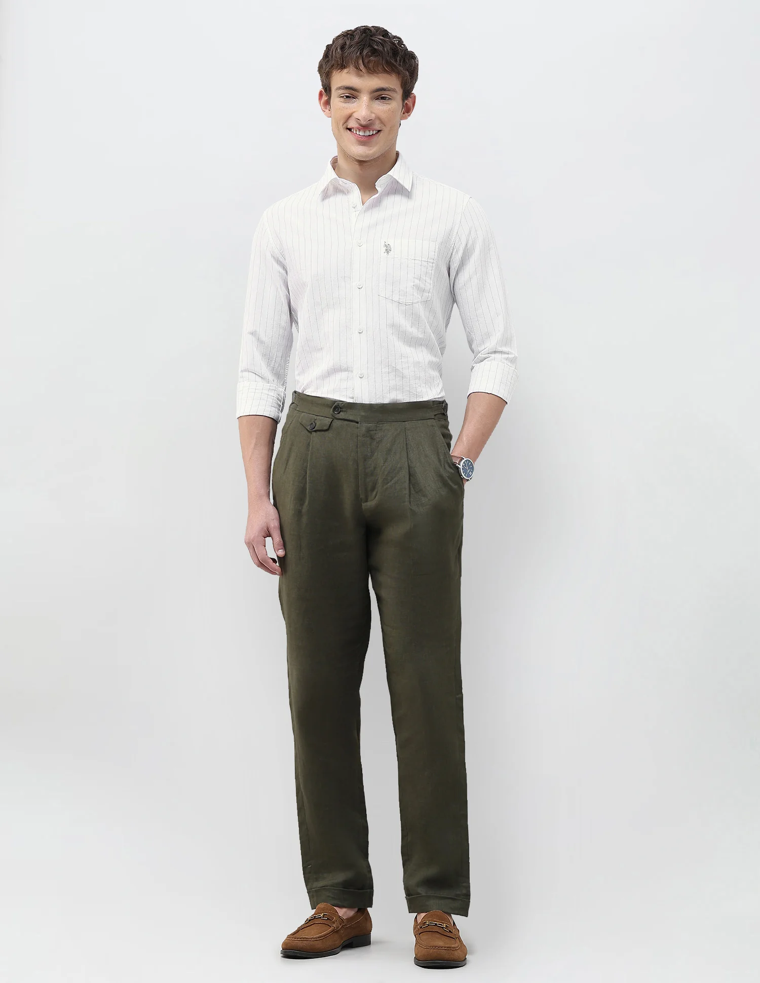 Vertical Striped Regular Fit Shirt - Image 3