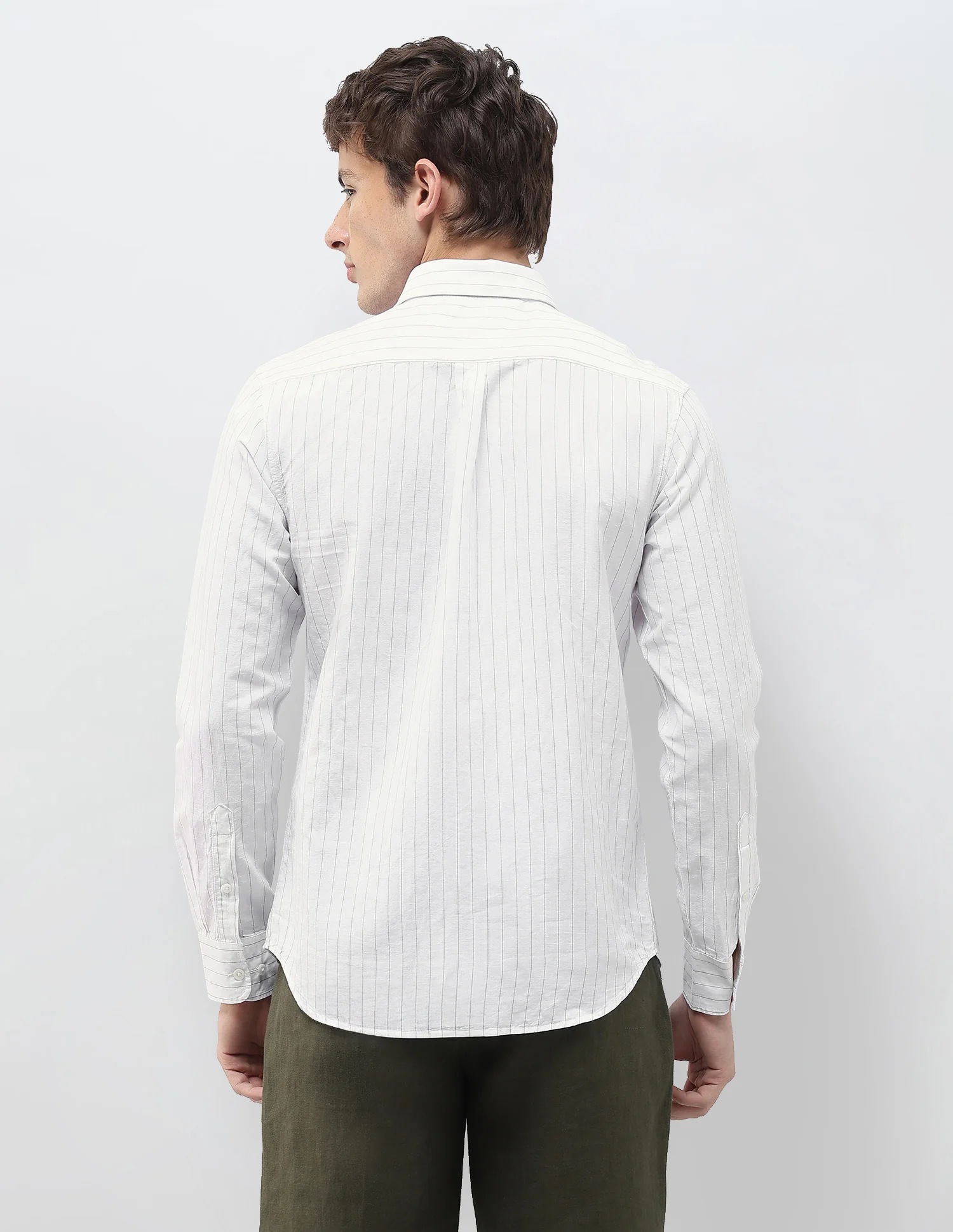 Vertical Striped Regular Fit Shirt - Image 5
