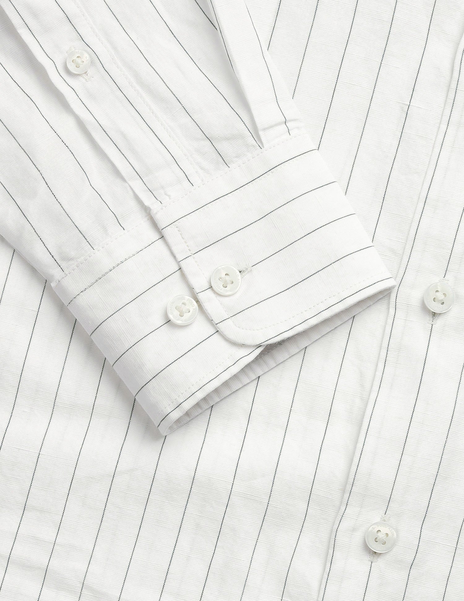 Vertical Striped Regular Fit Shirt - Image 8