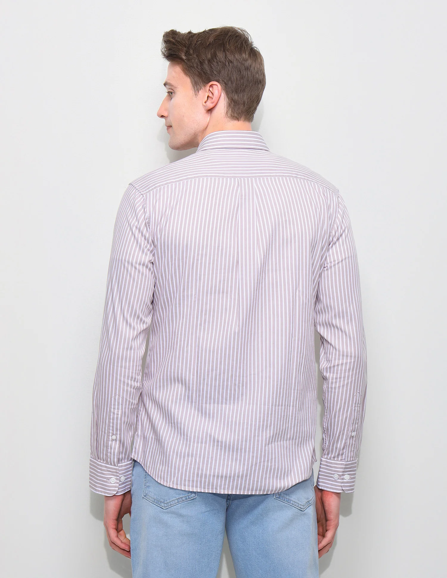 Vertical Striped Regular Fit Shirt - Image 5