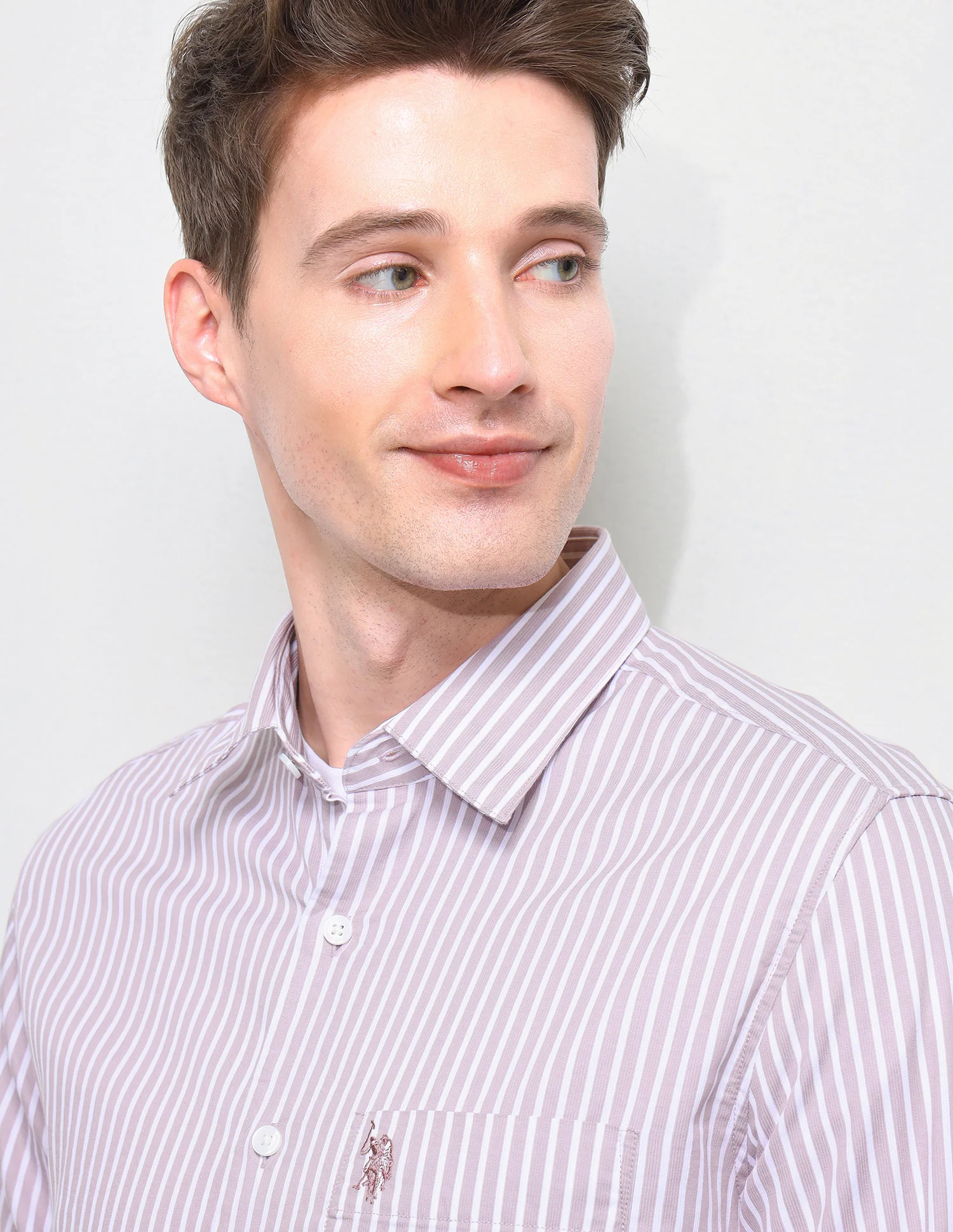 Vertical Striped Regular Fit Shirt - Image 7