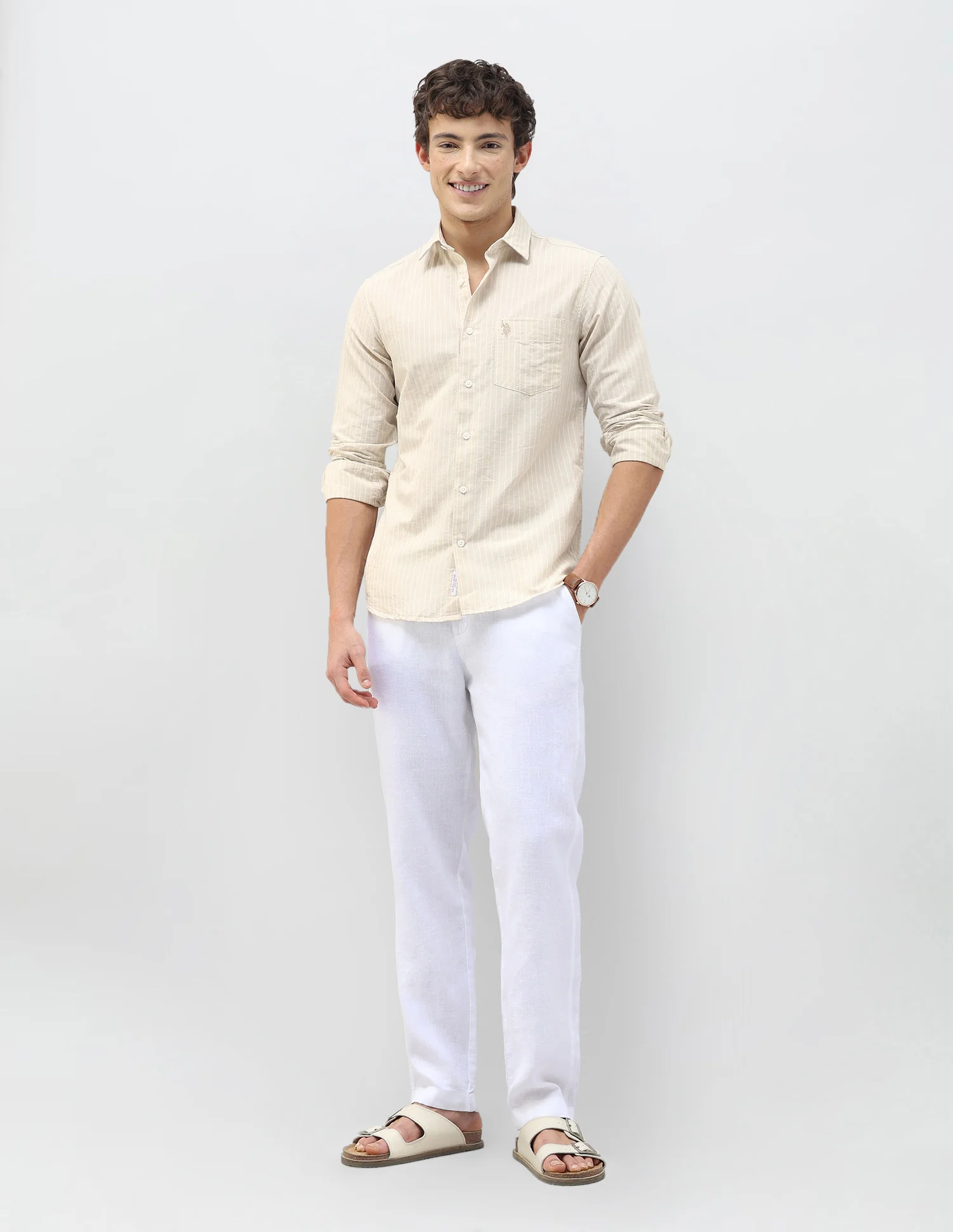 Vertical Striped Regular Fit Shirt - Image 3