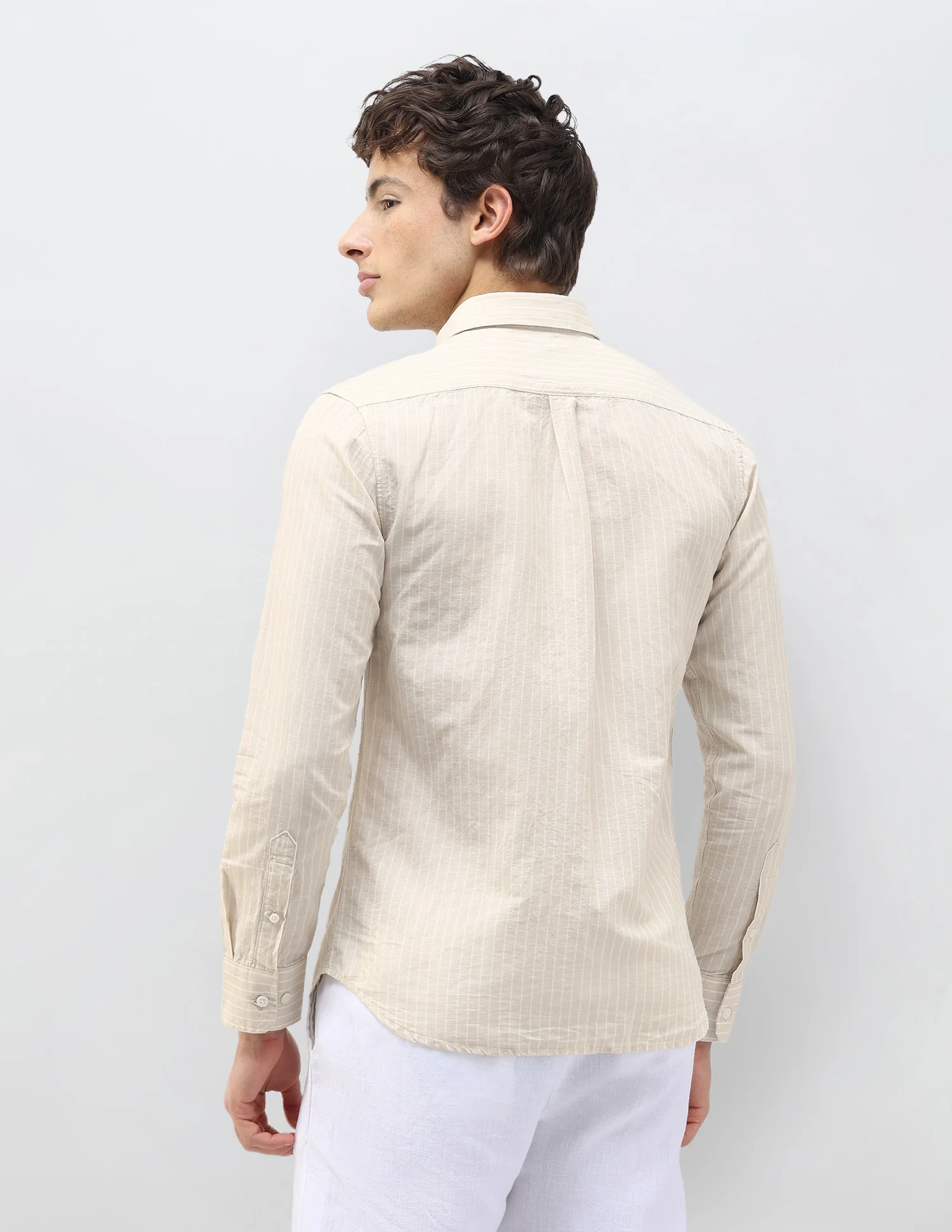 Vertical Striped Regular Fit Shirt - Image 5