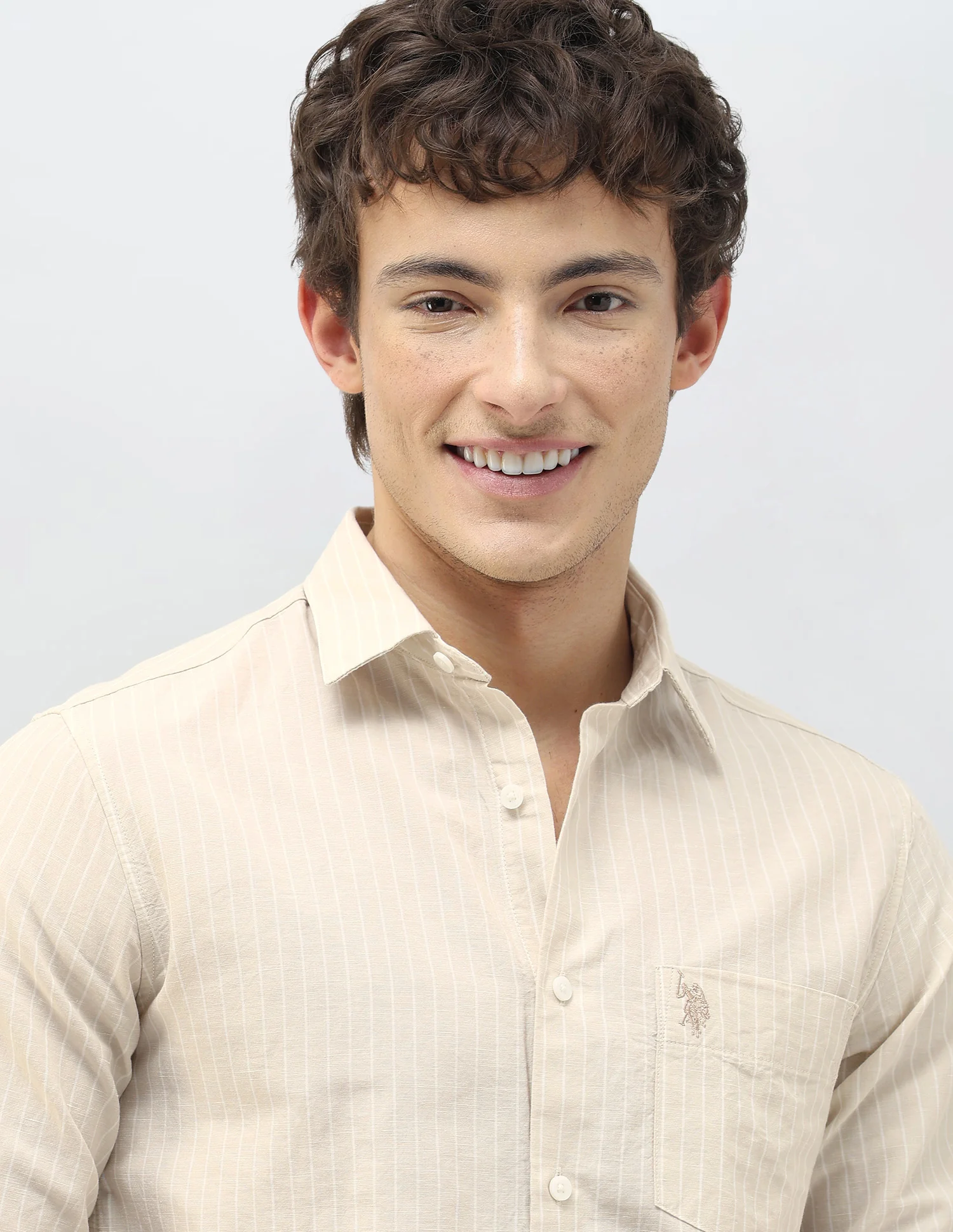 Vertical Striped Regular Fit Shirt - Image 7
