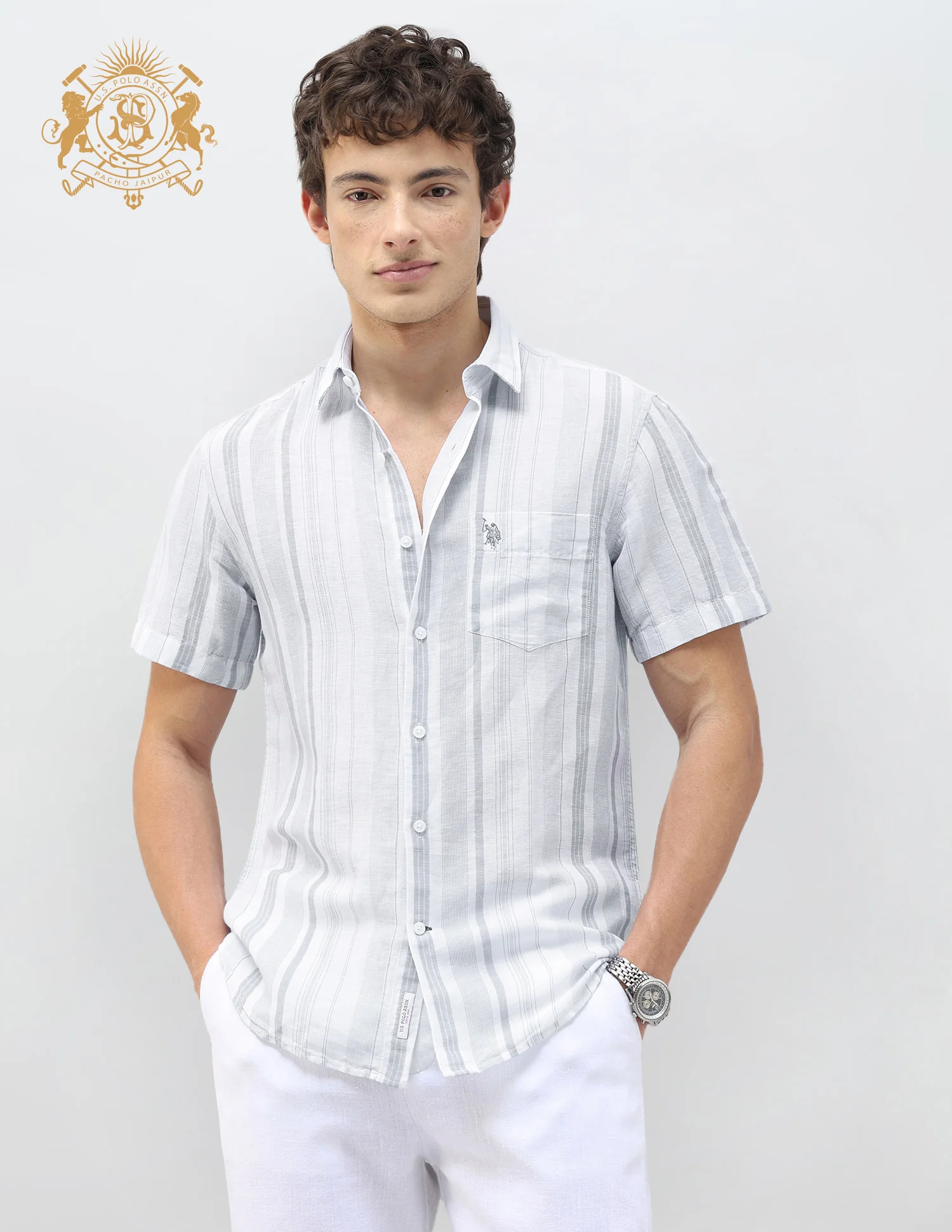 Vertical Striped Regular Fit Shirt