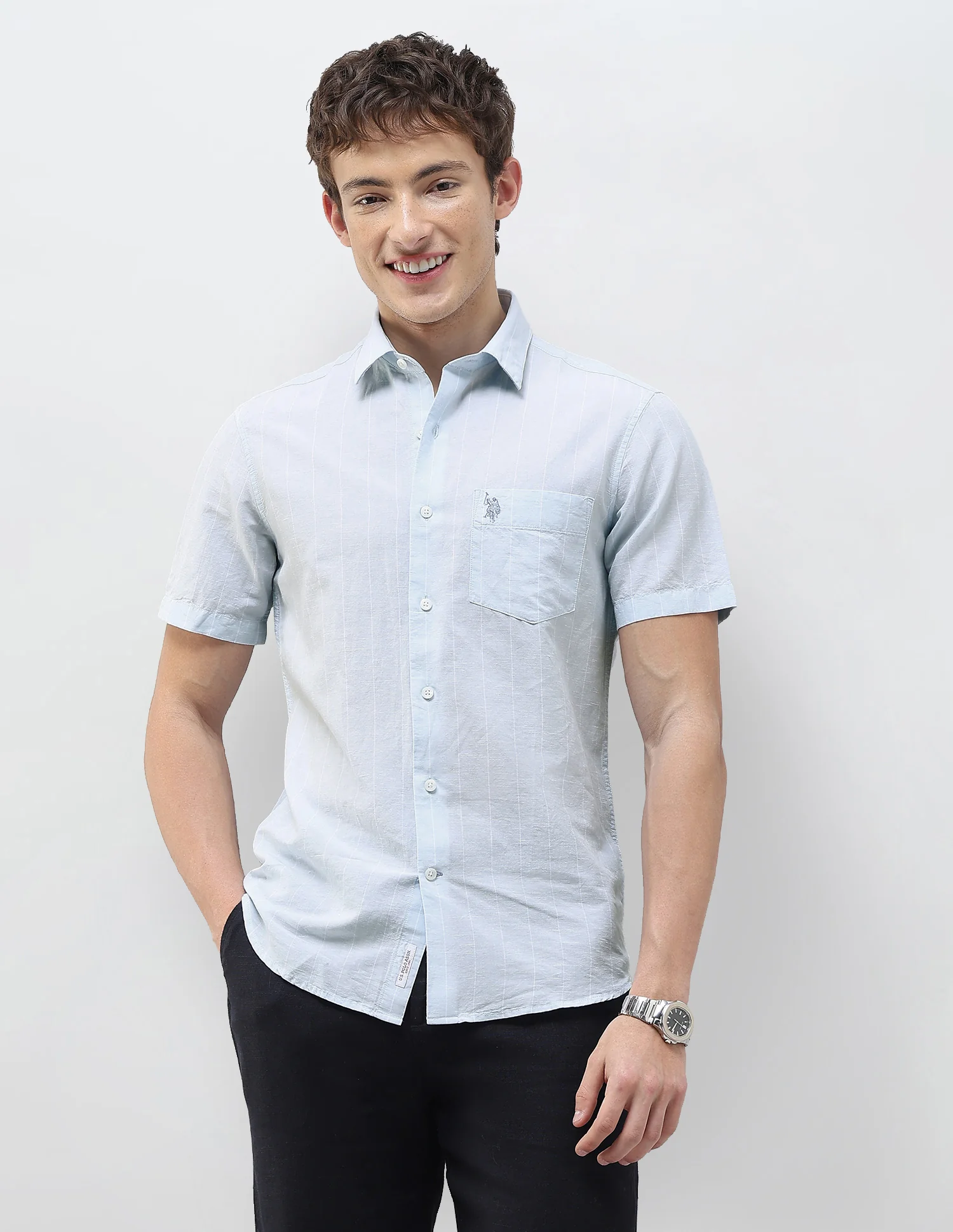 Vertical Striped Regular Fit Shirt