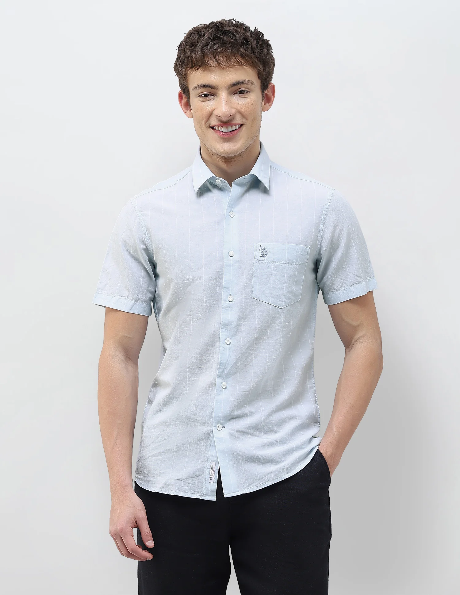 Vertical Striped Regular Fit Shirt - Image 6