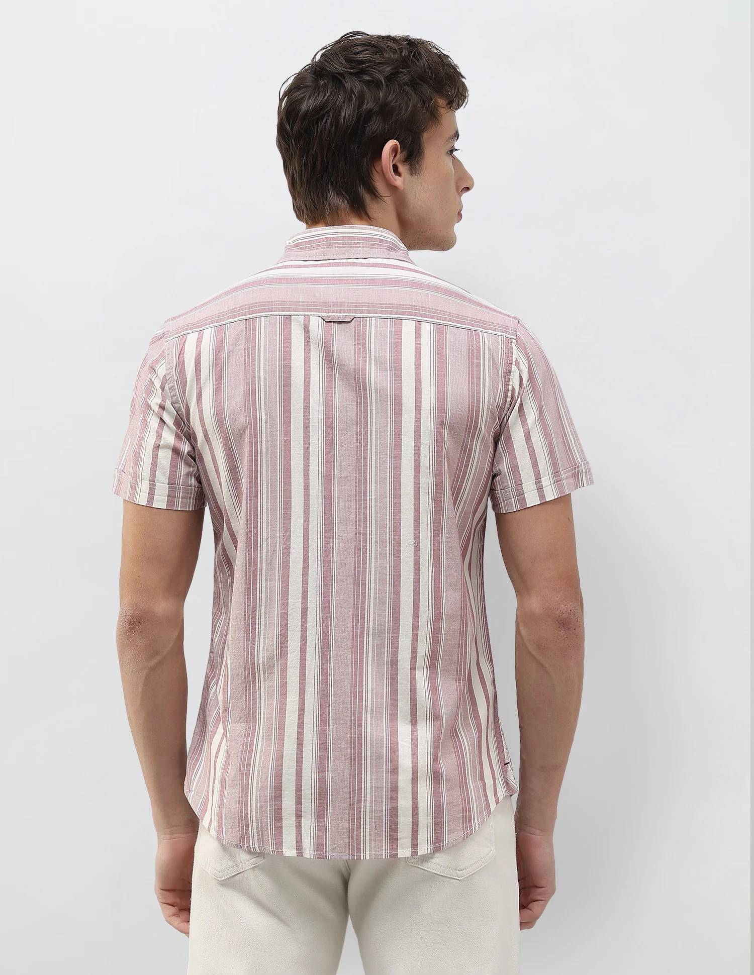 Vertical Striped Regular Fit Shirt - Image 5