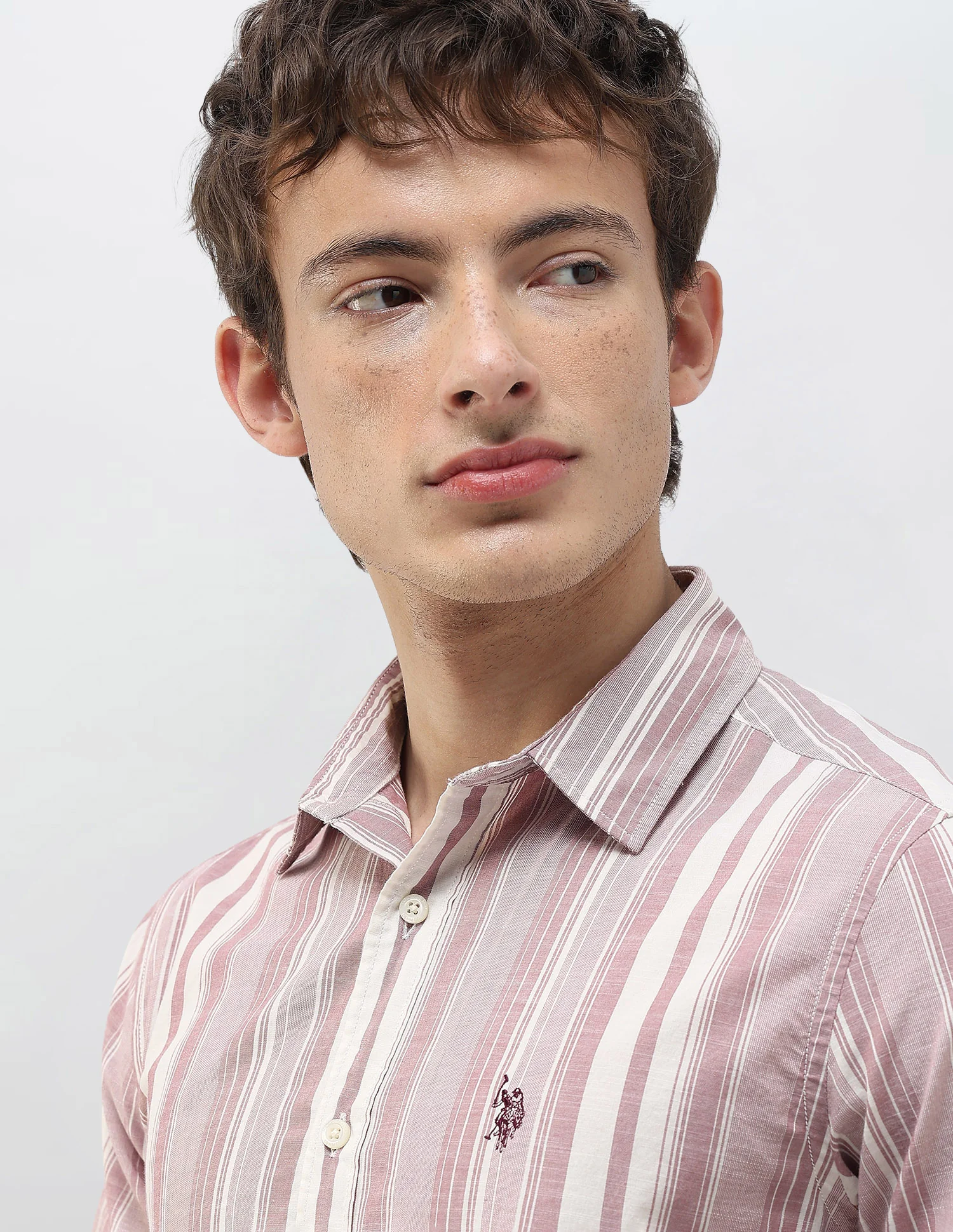 Vertical Striped Regular Fit Shirt - Image 7