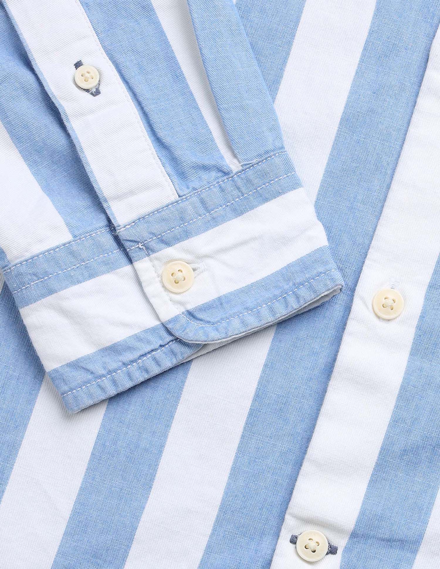 Vertical Striped Regular Fit Shirt - Image 8