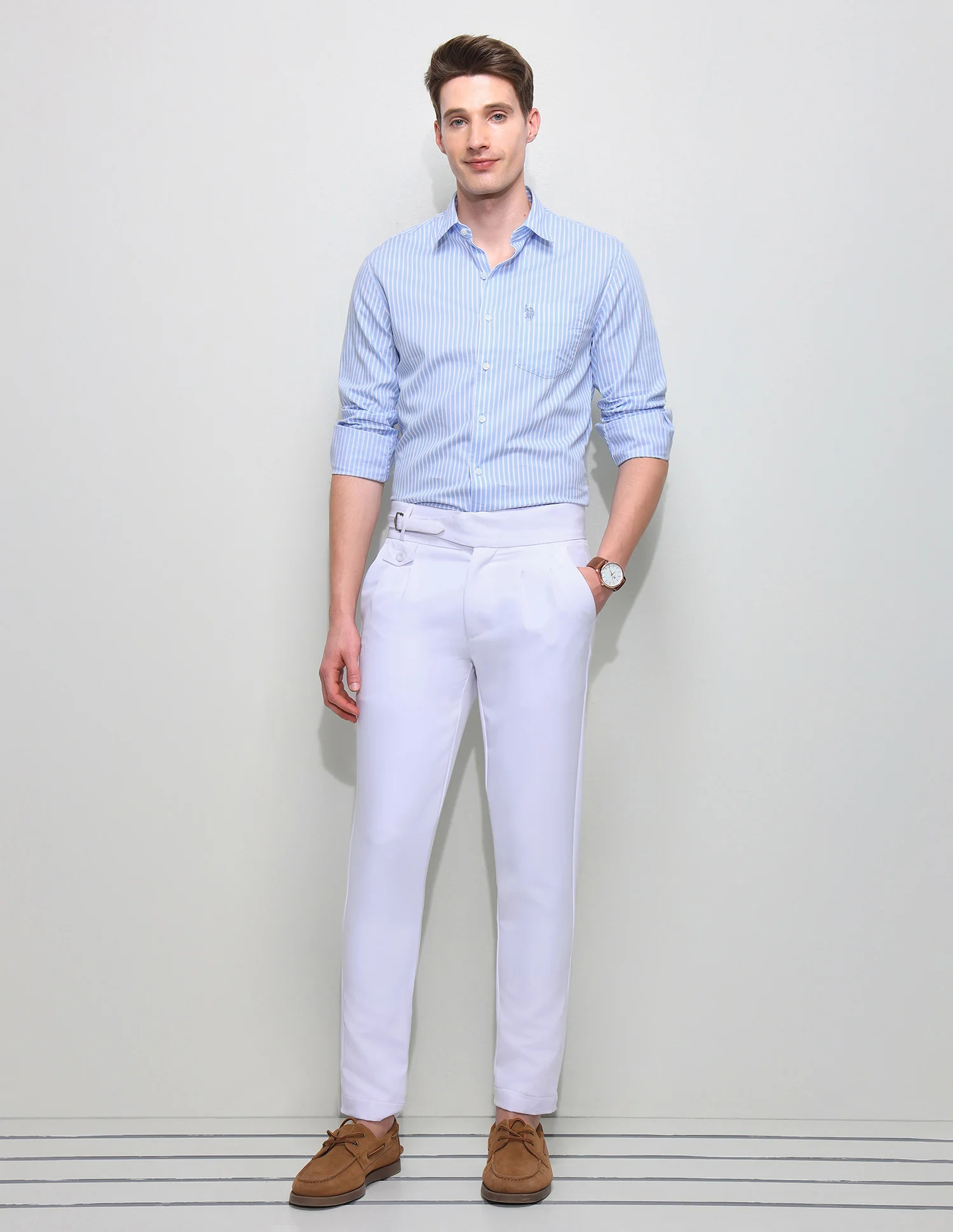 Vertical Striped Regular Fit Shirt - Image 3