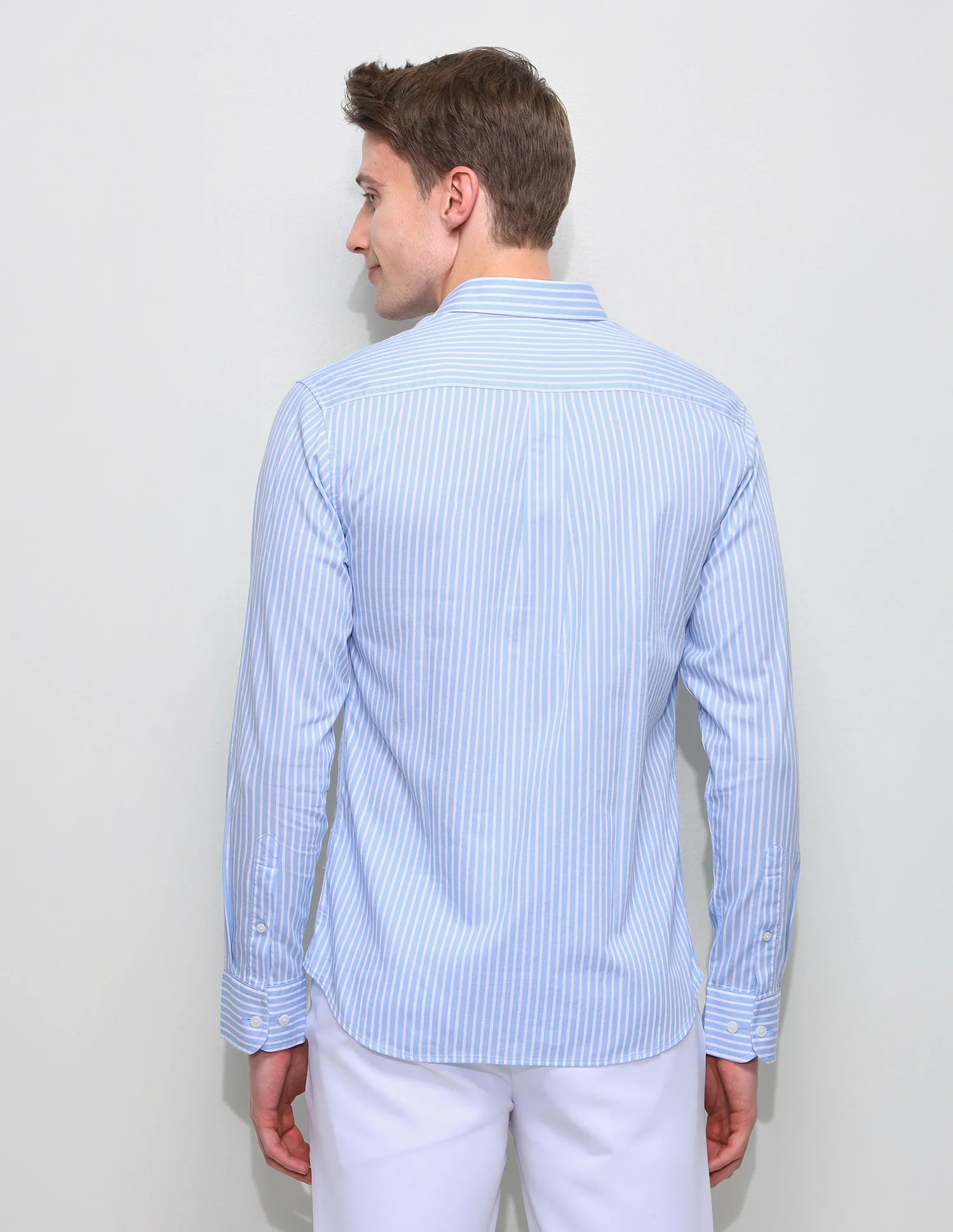 Vertical Striped Regular Fit Shirt - Image 5