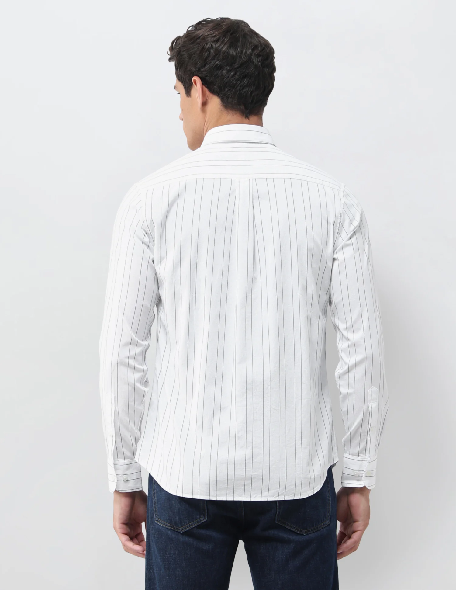 Vertical Striped Regular Fit Shirt - Image 5