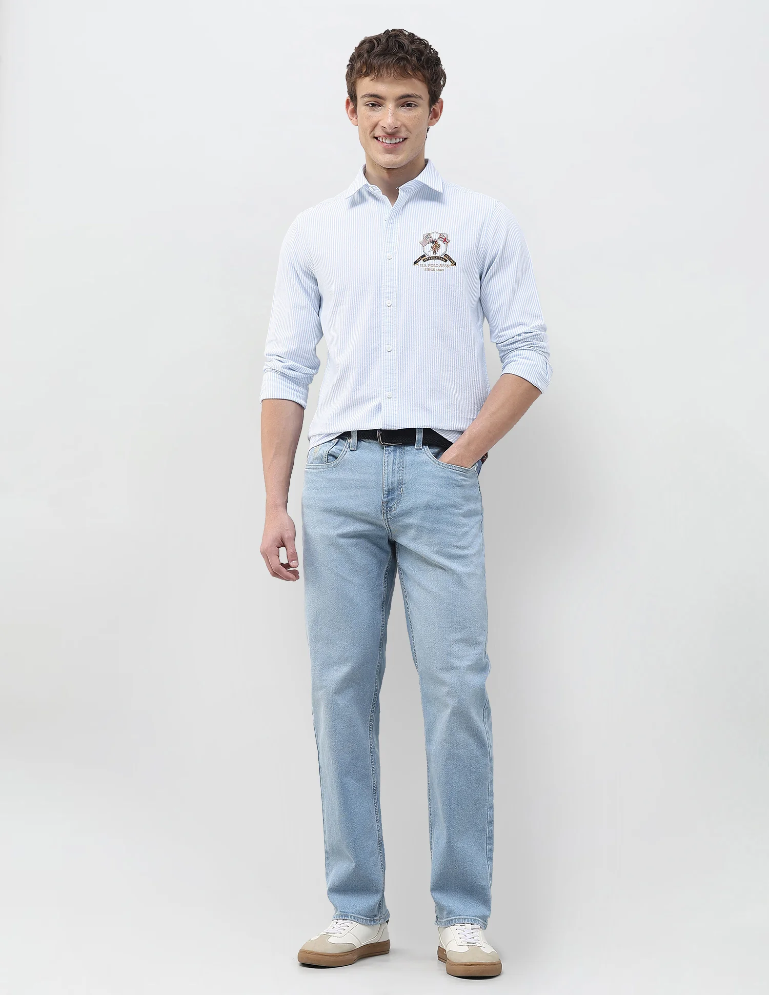 Vertical Striped Regular Fit Shirt - Image 3