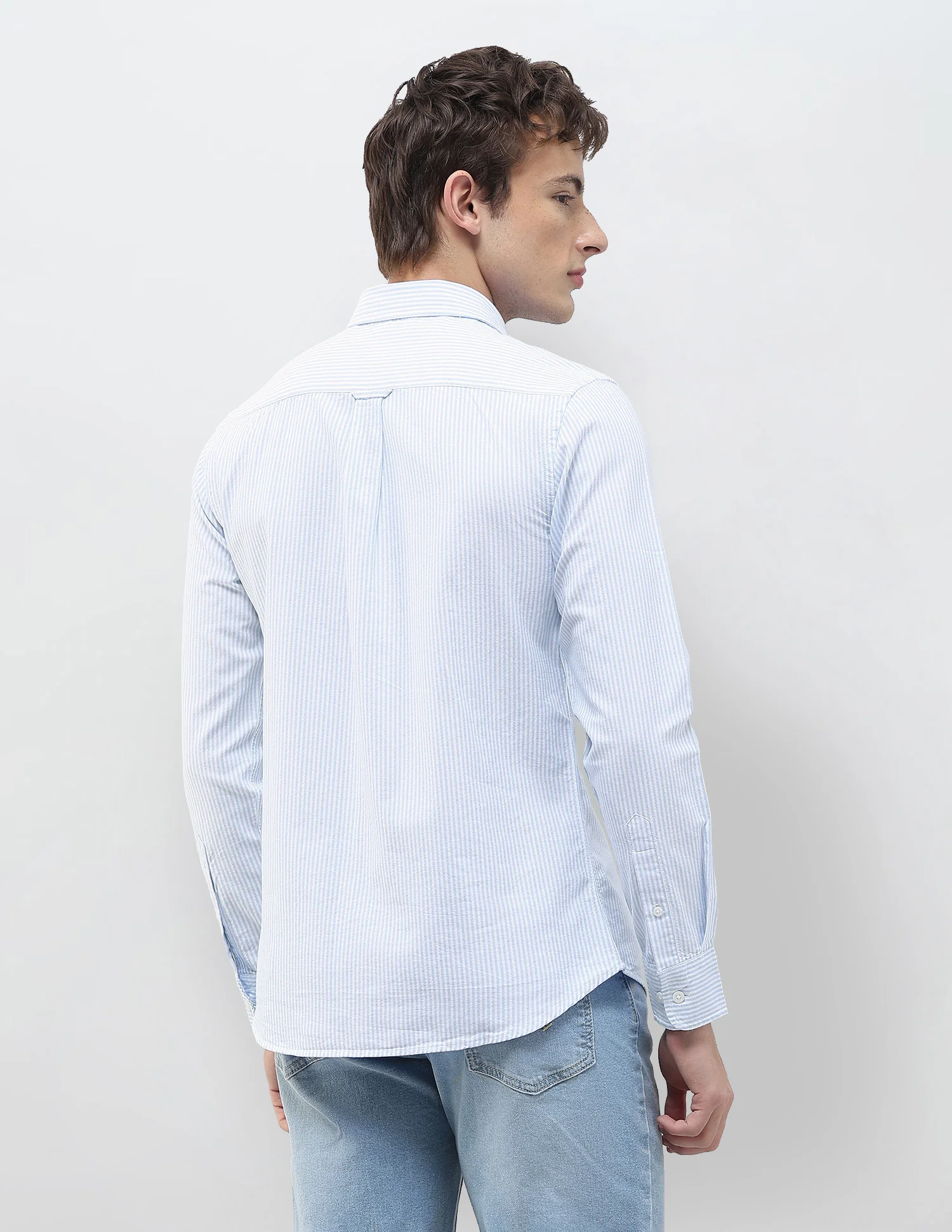 Vertical Striped Regular Fit Shirt - Image 5
