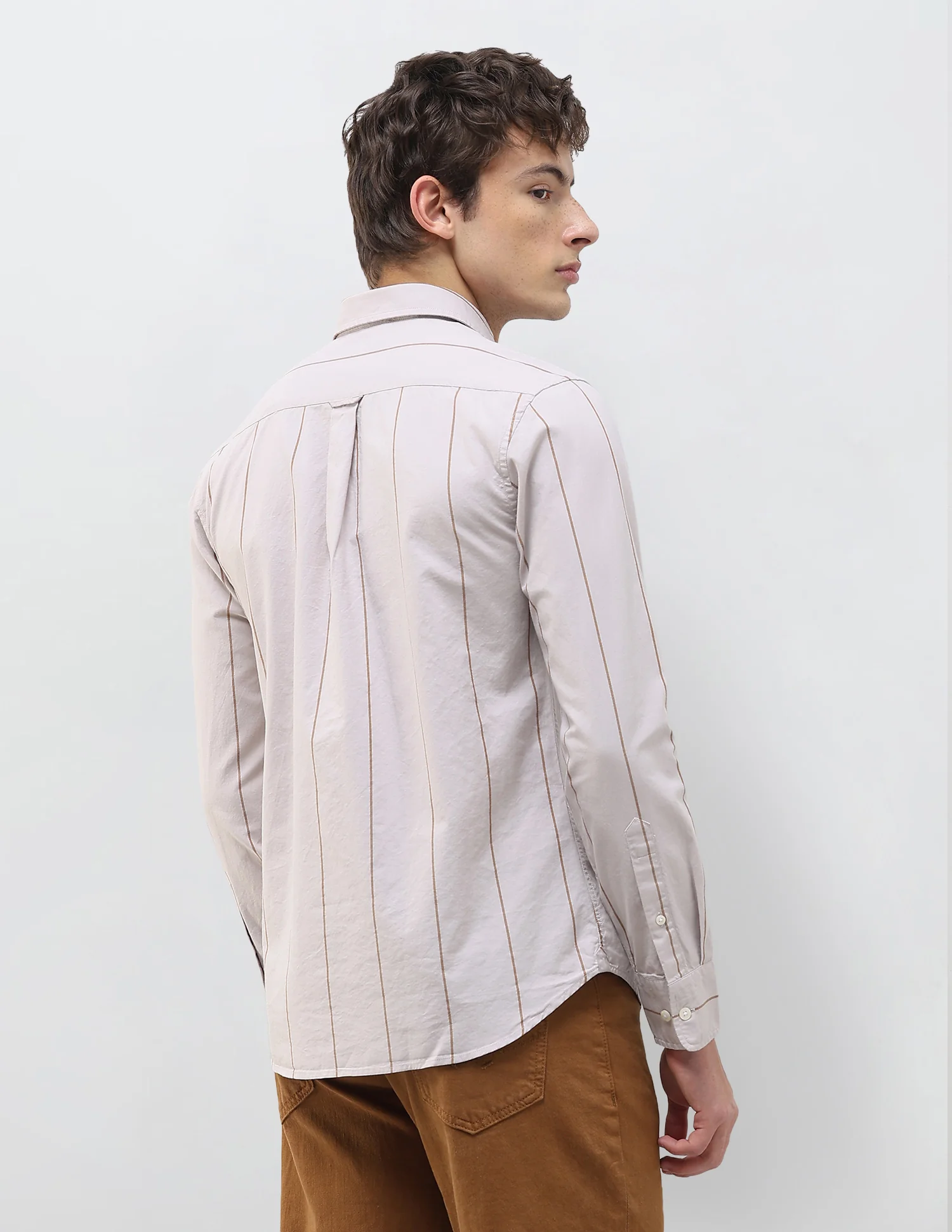 Vertical Striped Regular Fit Shirt - Image 5