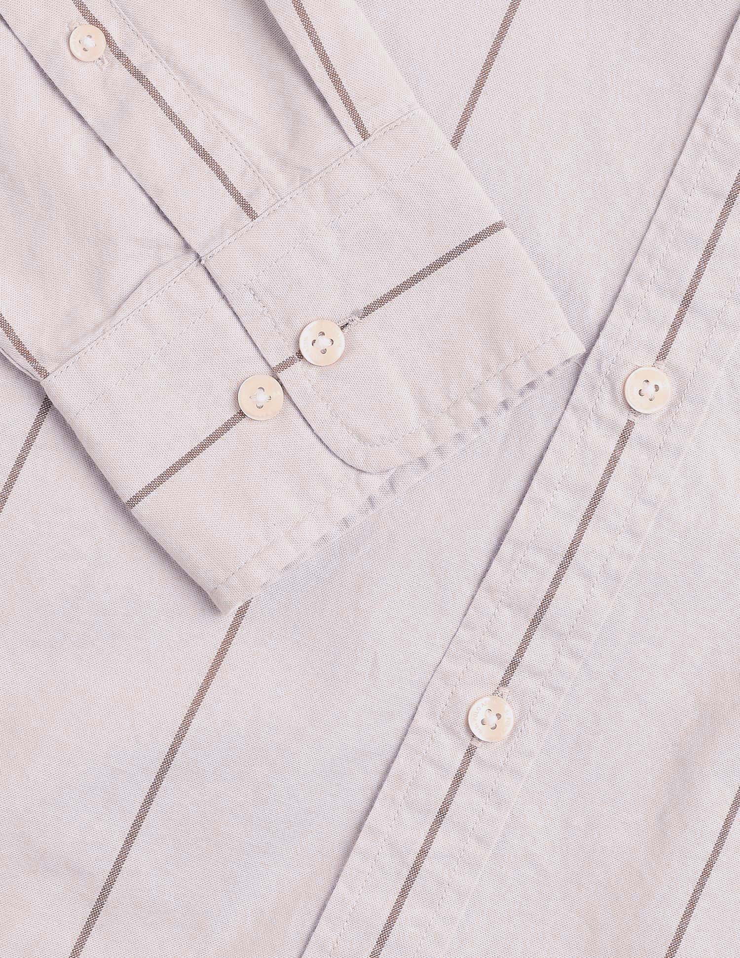 Vertical Striped Regular Fit Shirt - Image 8