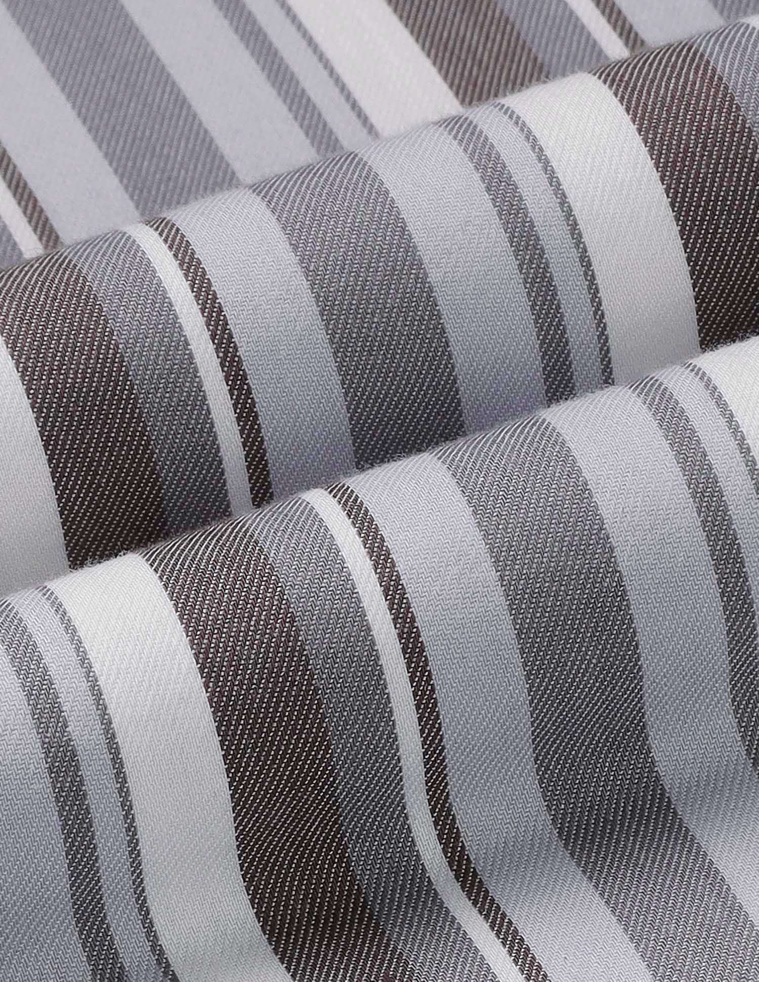 Vertical Striped Regular Fit Shirt - Image 2