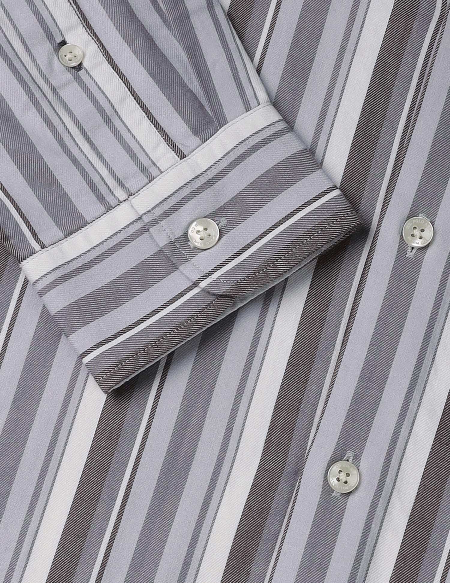 Vertical Striped Regular Fit Shirt - Image 8