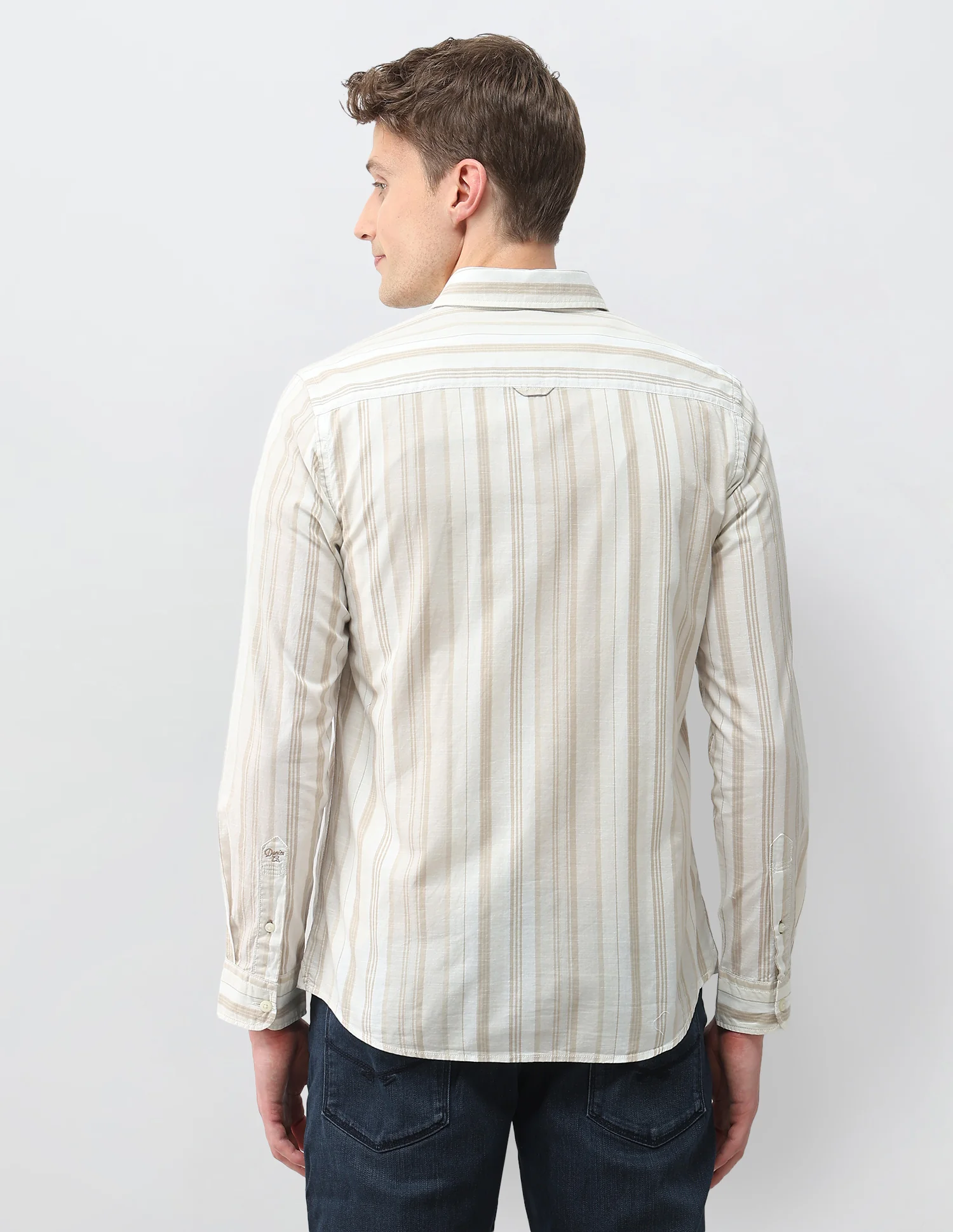Vertical Striped Regular Fit Shirt - Image 5