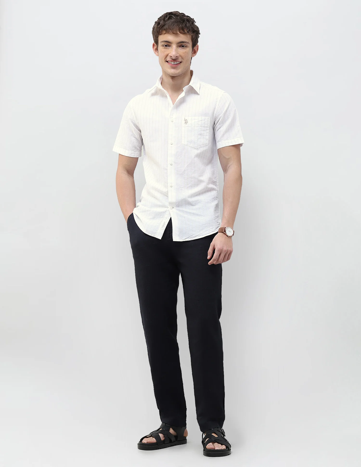 Vertical Striped Regular Fit Shirt - Image 3