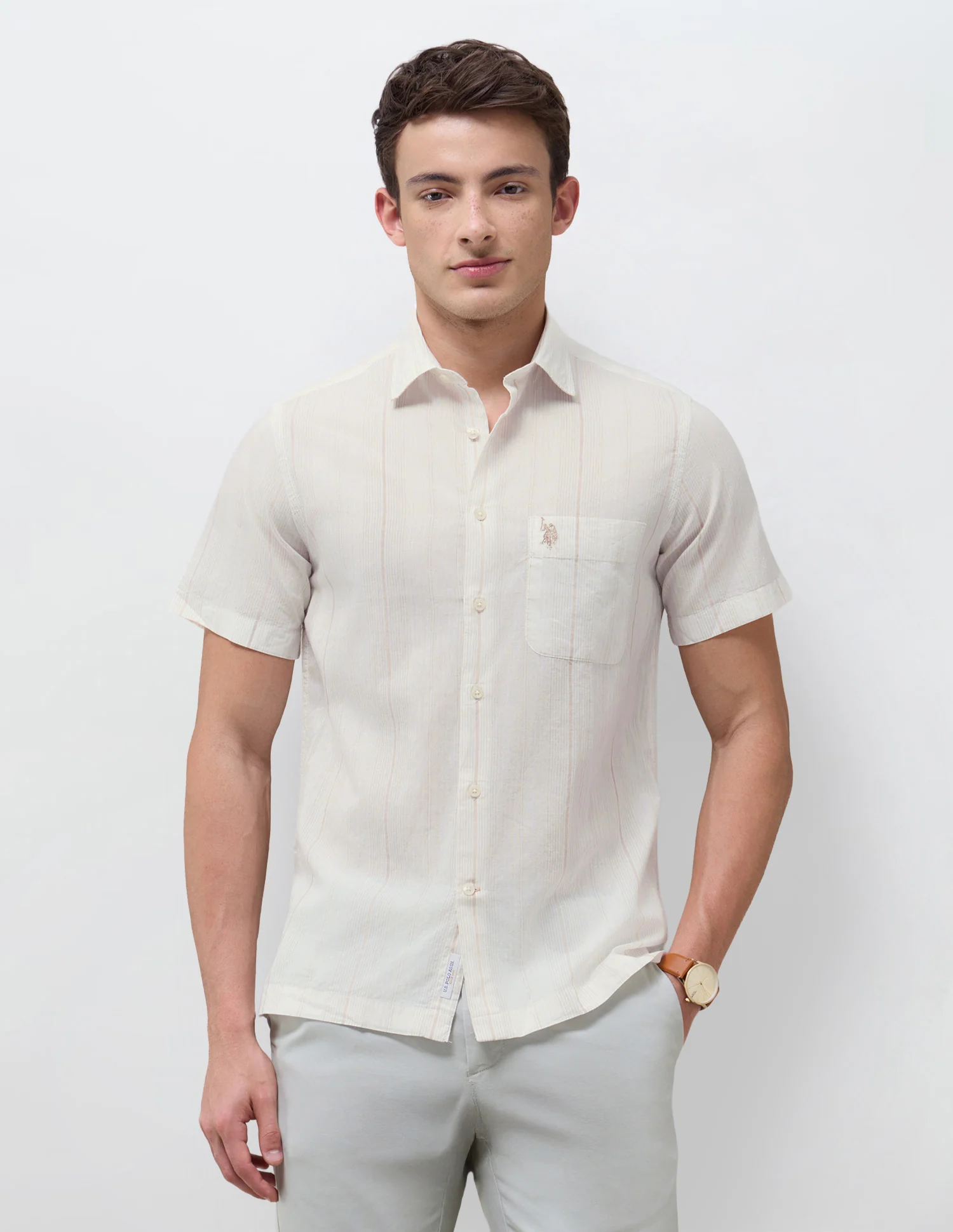 Vertical Striped Regular Fit Shirt