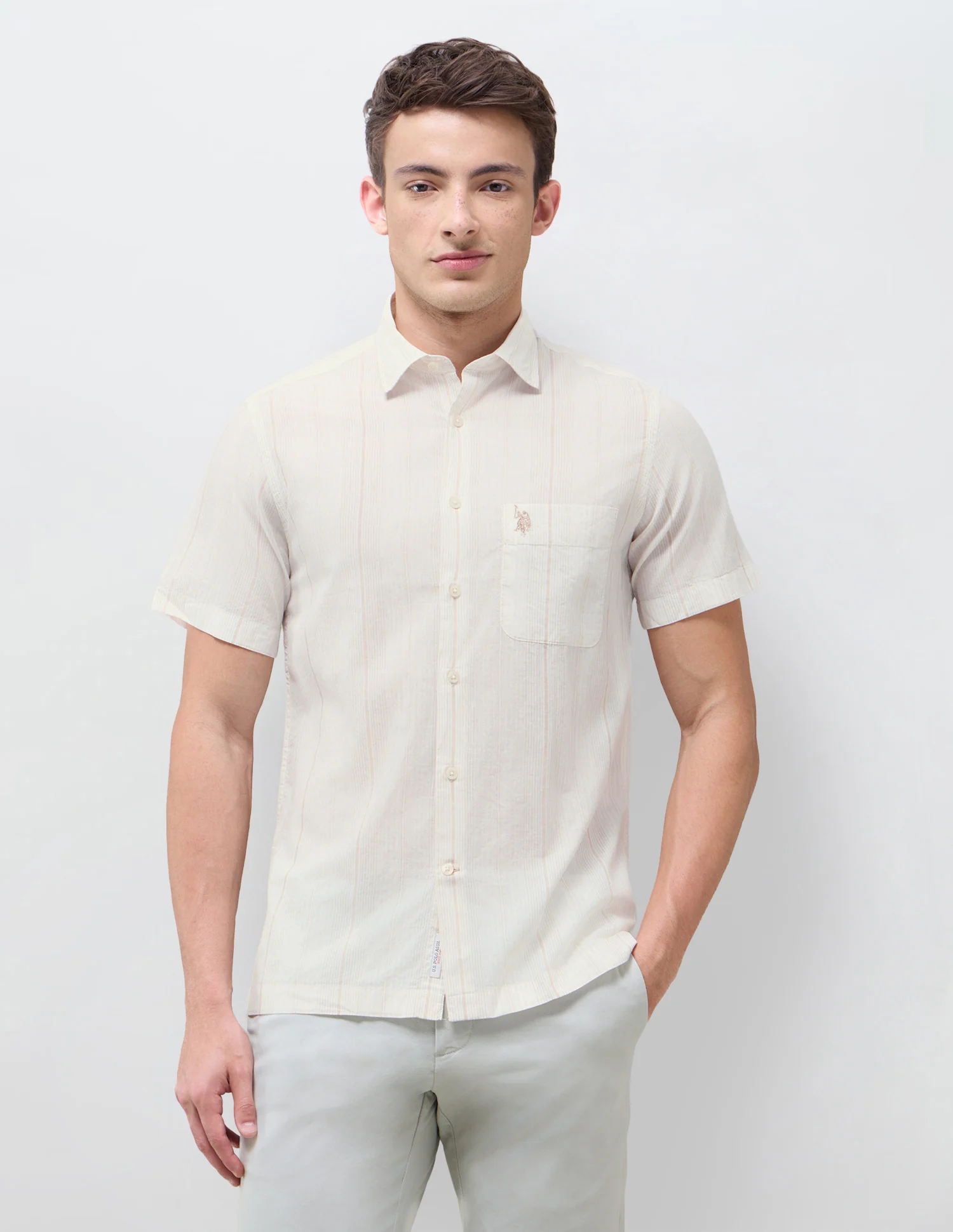Vertical Striped Regular Fit Shirt - Image 6