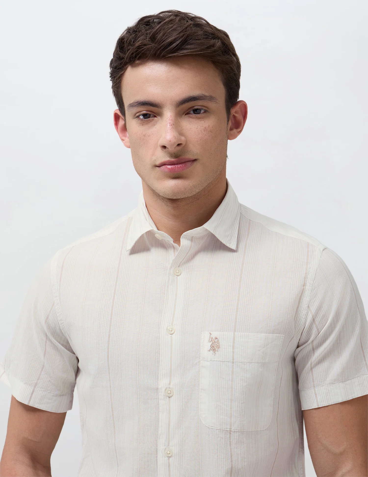 Vertical Striped Regular Fit Shirt - Image 7