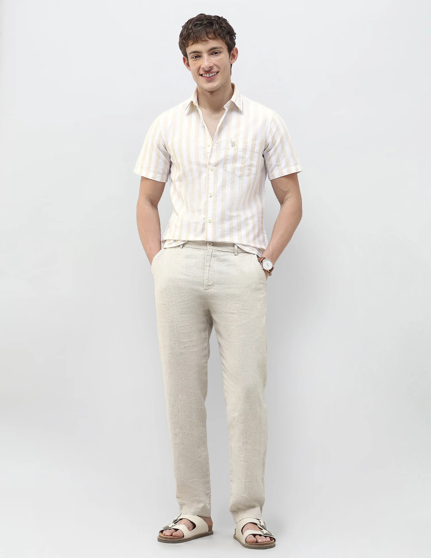 Vertical Striped Regular Fit Shirt - Image 3
