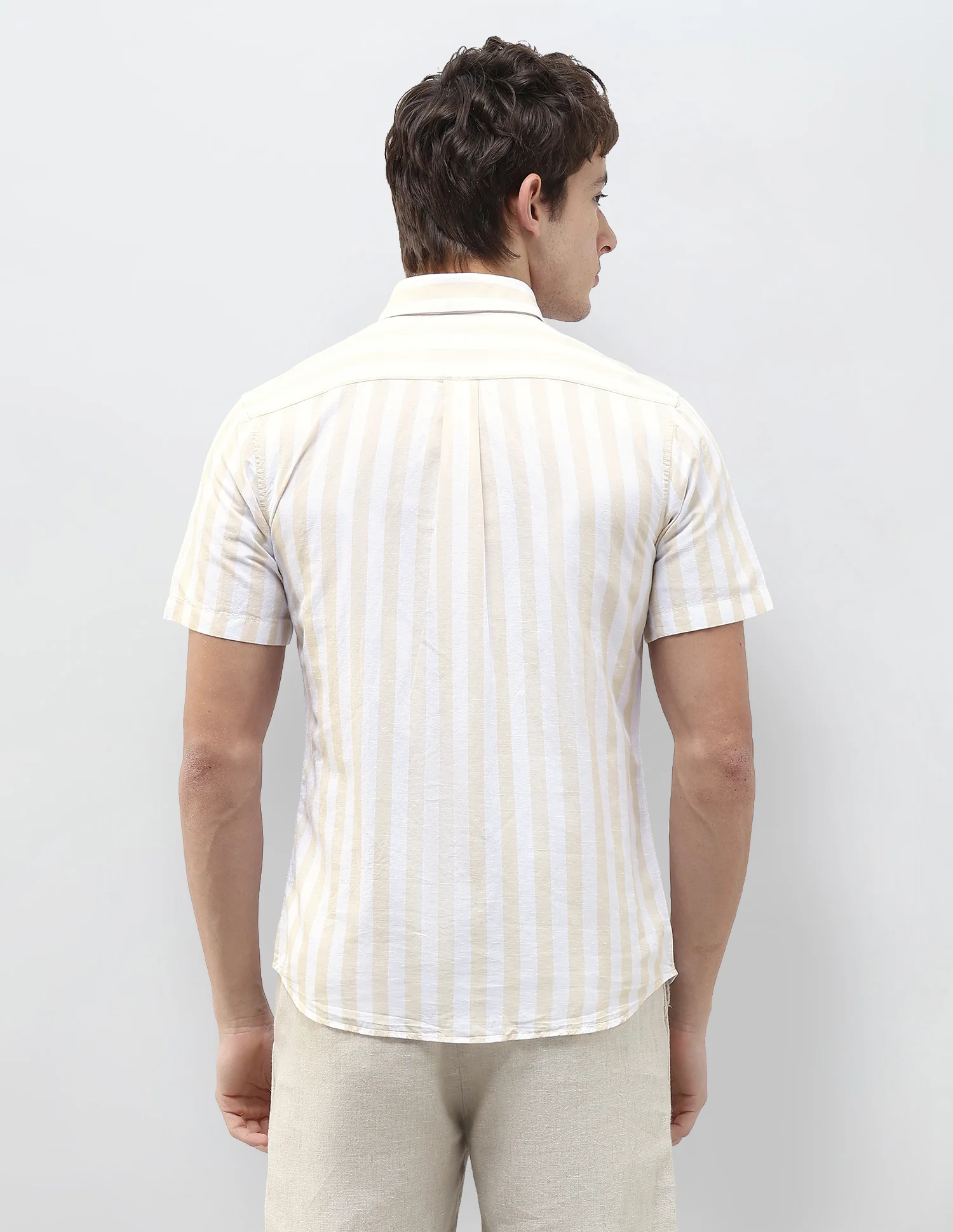 Vertical Striped Regular Fit Shirt - Image 5