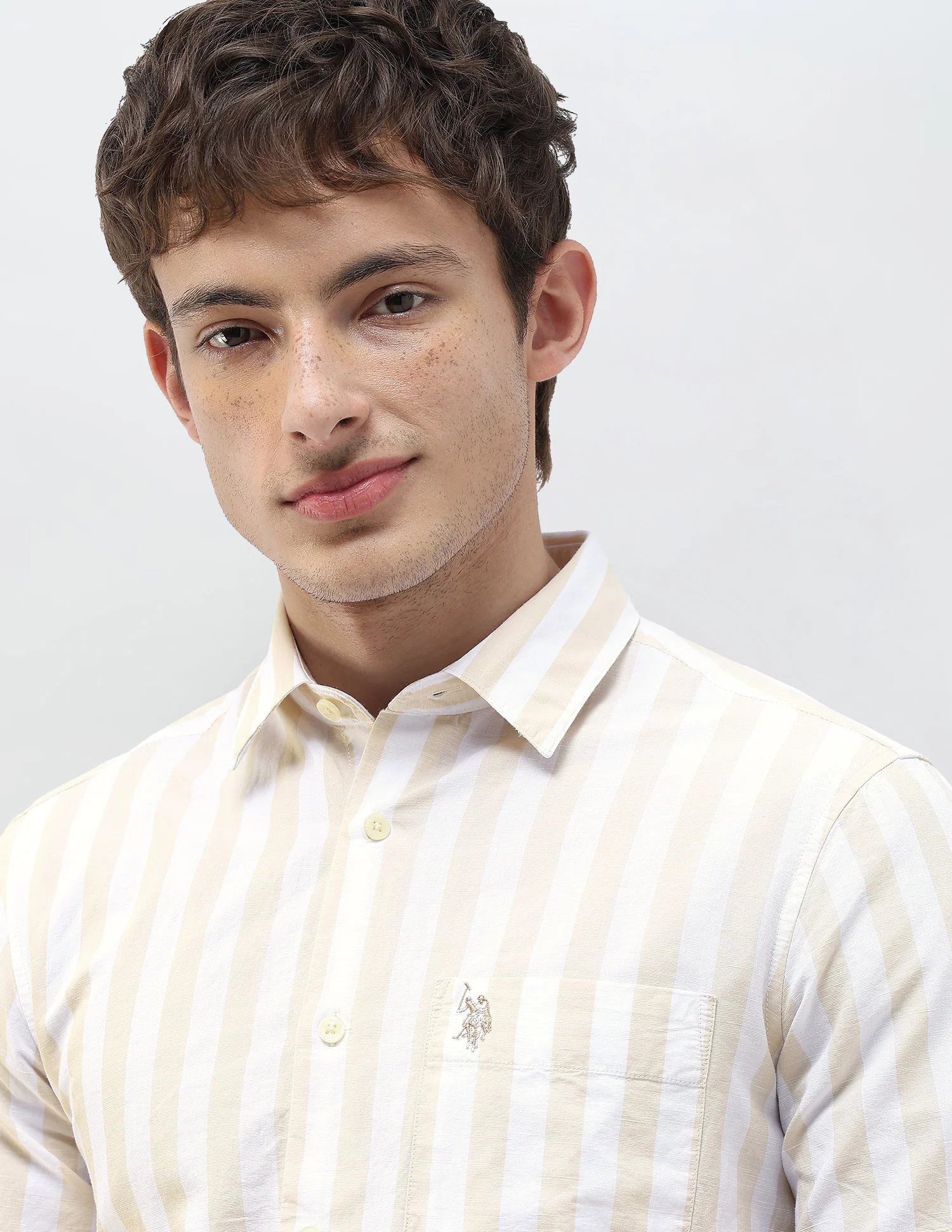 Vertical Striped Regular Fit Shirt - Image 7