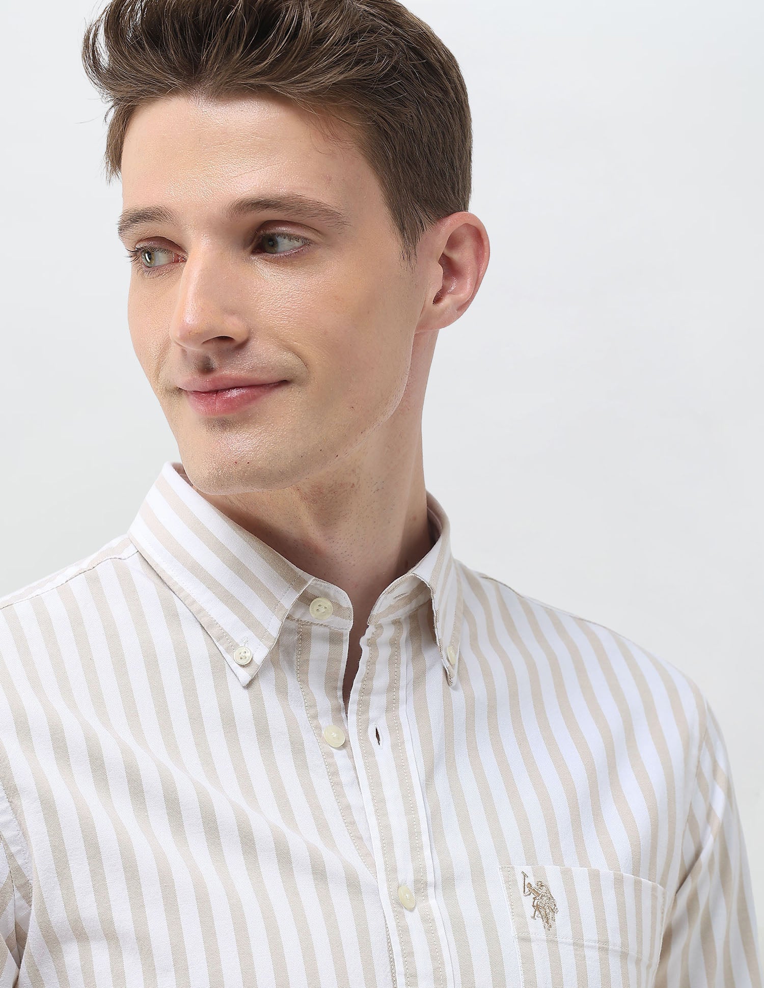 Vertical Striped Regular Fit Shirt - Image 7
