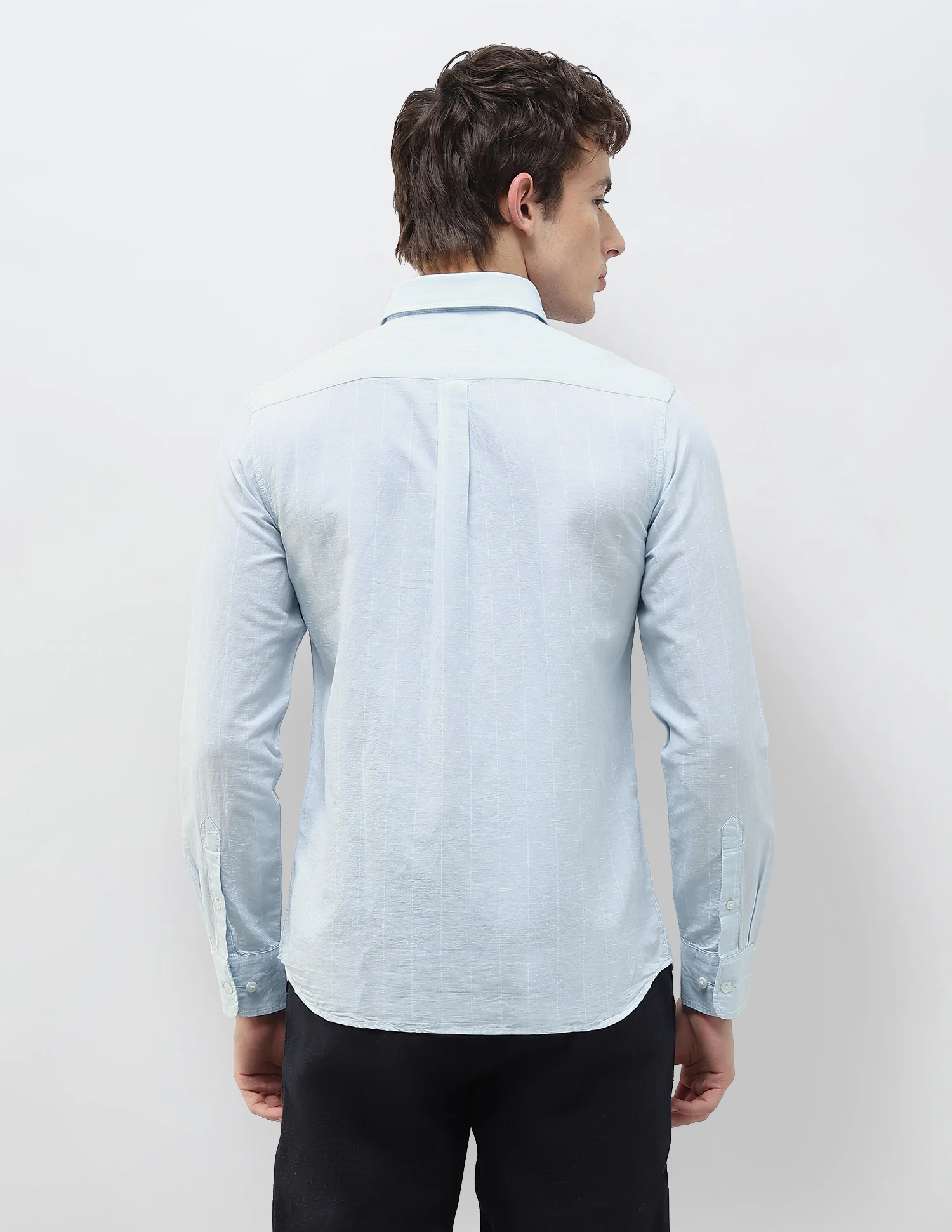 Vertical Striped Regular Fit Shirt - Image 5
