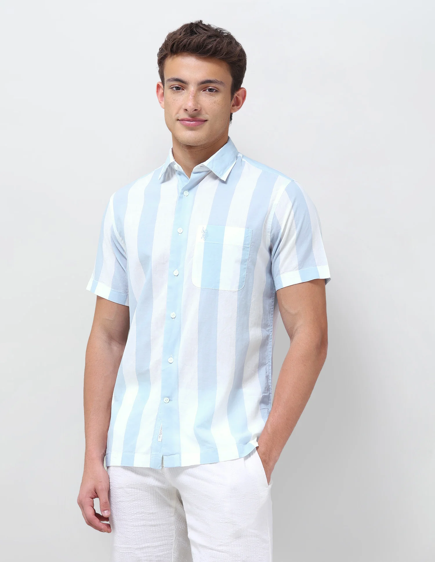 Vertical Striped Regular Fit Shirt - Image 4