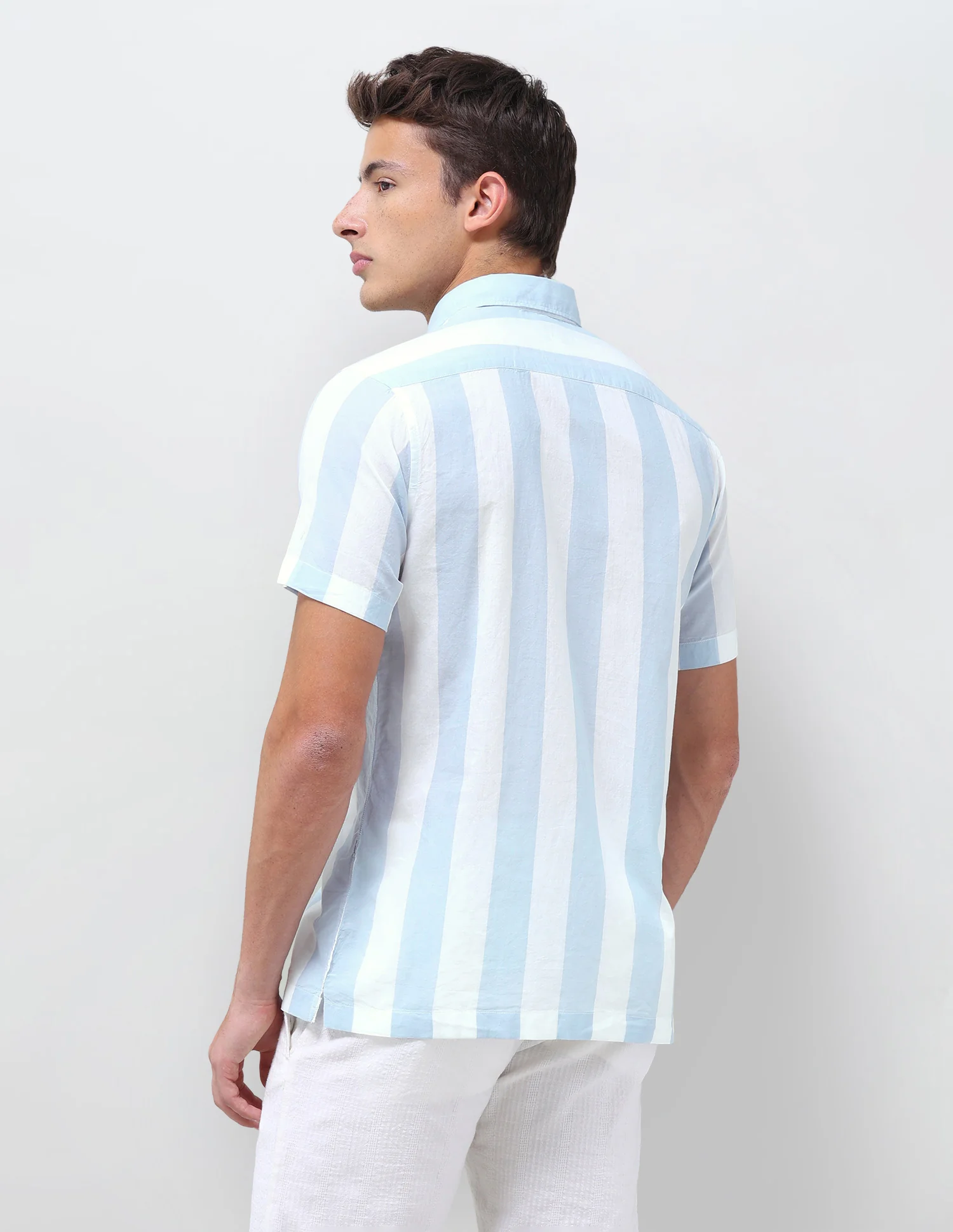 Vertical Striped Regular Fit Shirt - Image 5