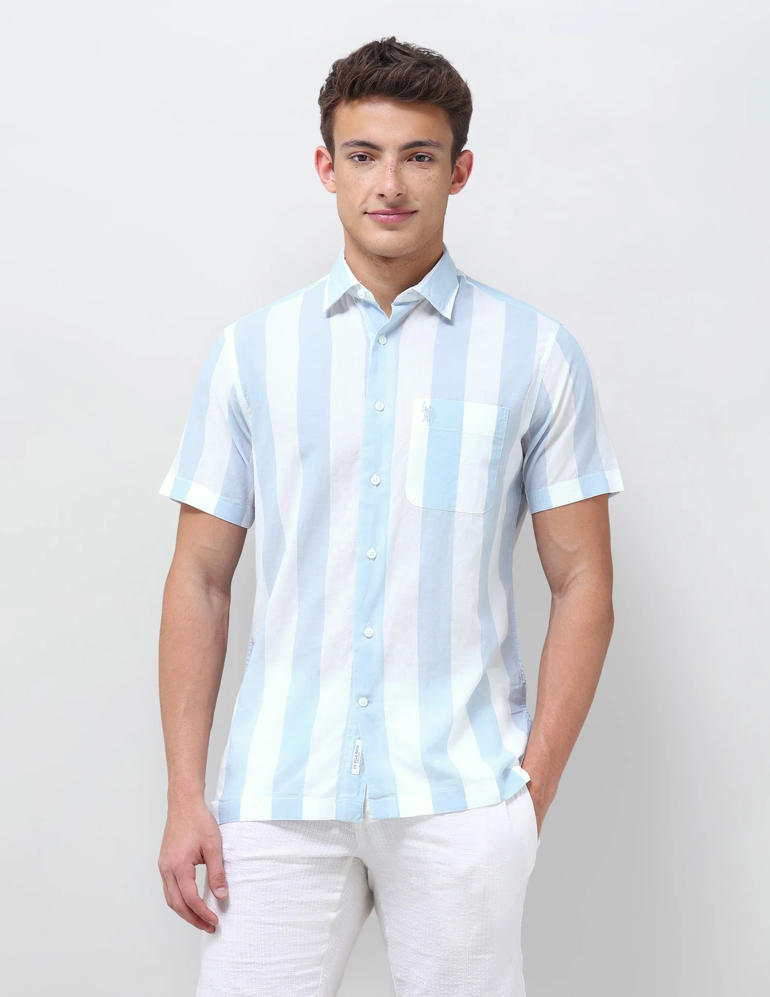 Vertical Striped Regular Fit Shirt - Image 6