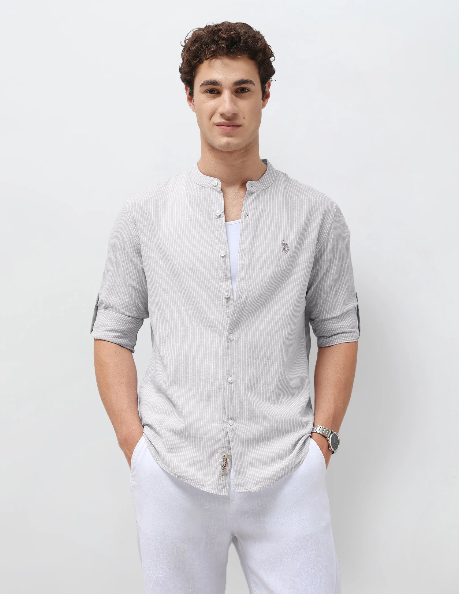 Vertical Striped Regular Fit Shirt