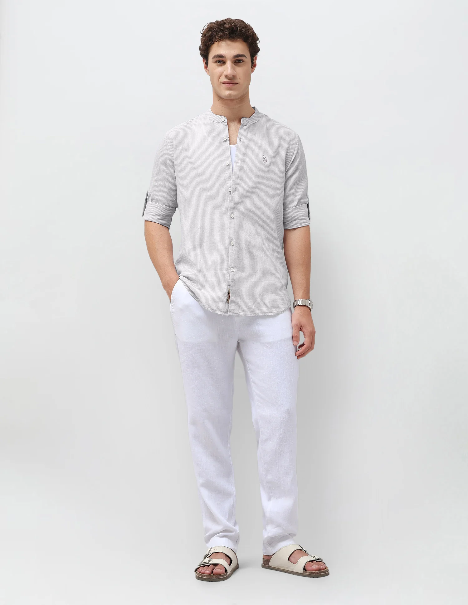 Vertical Striped Regular Fit Shirt - Image 3
