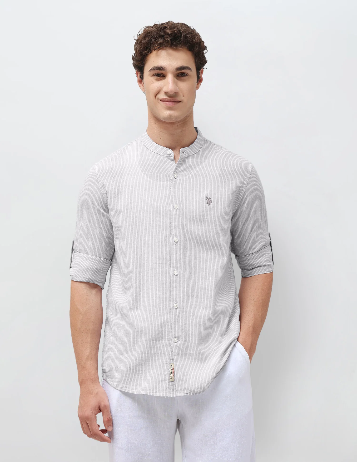 Vertical Striped Regular Fit Shirt - Image 6