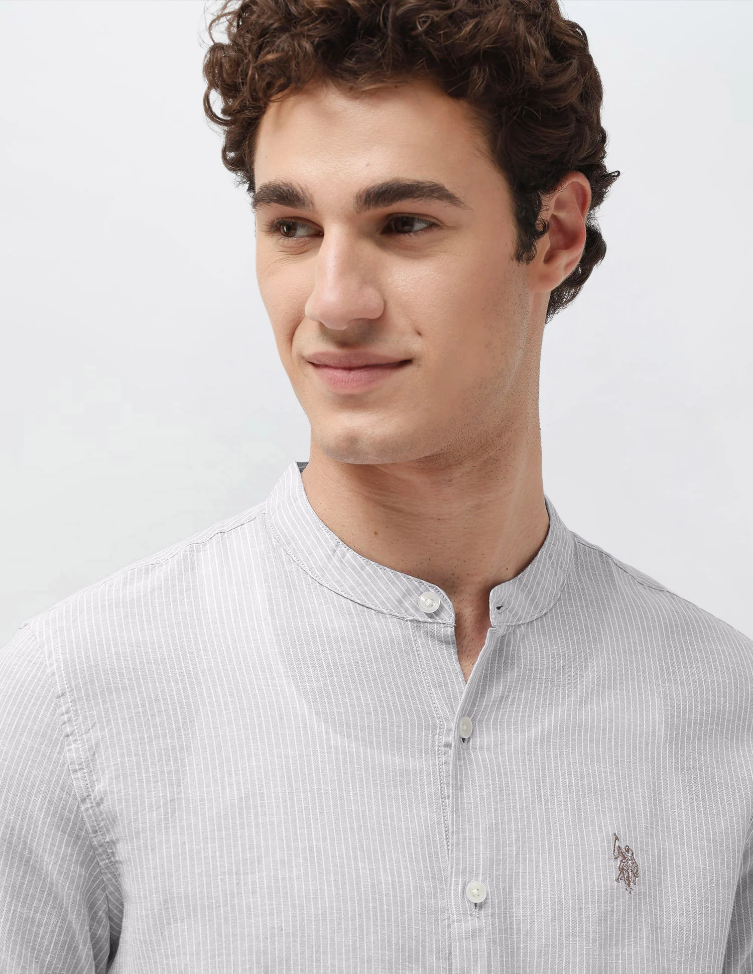 Vertical Striped Regular Fit Shirt - Image 7