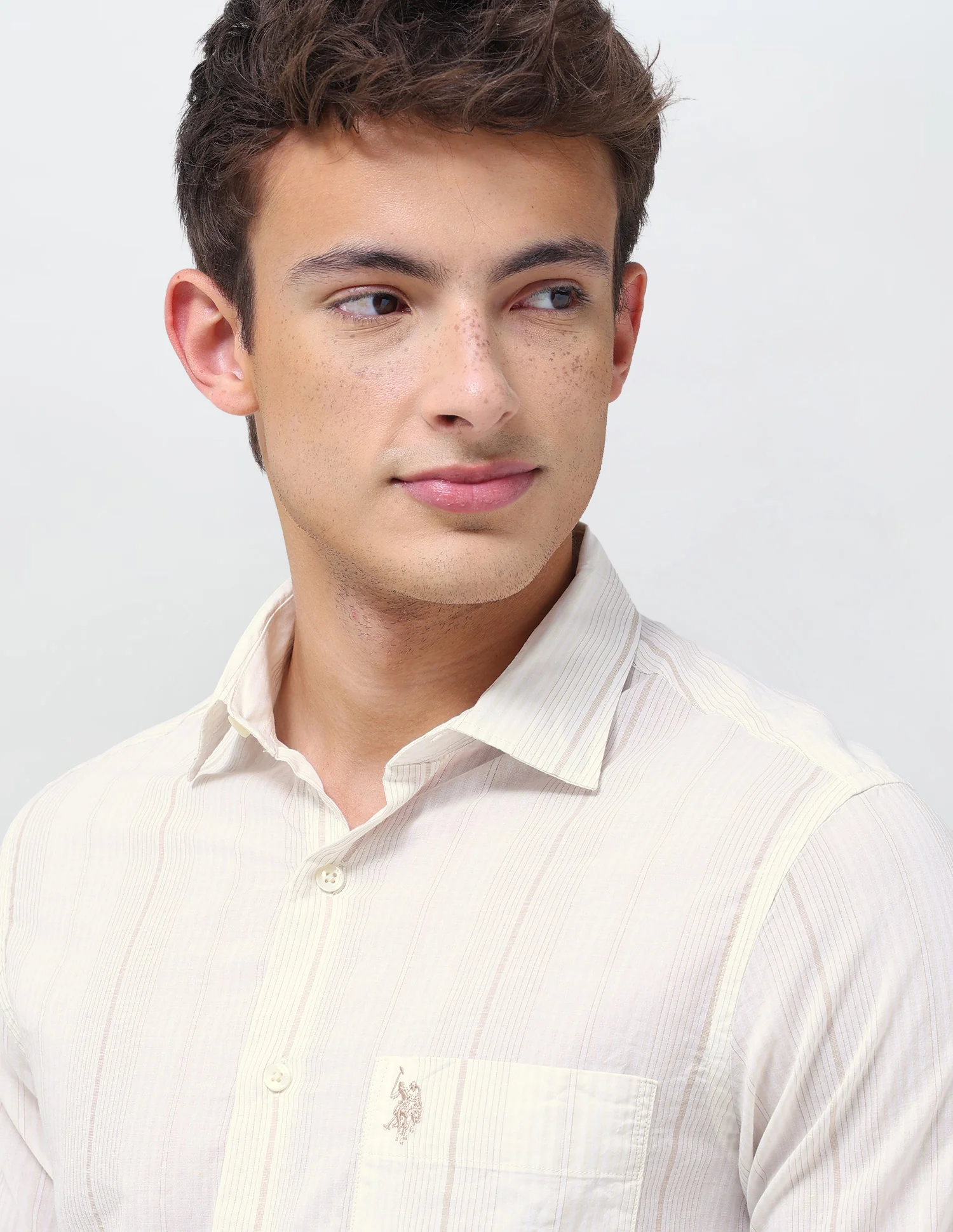 Vertical Striped Regular Fit Shirt - Image 7